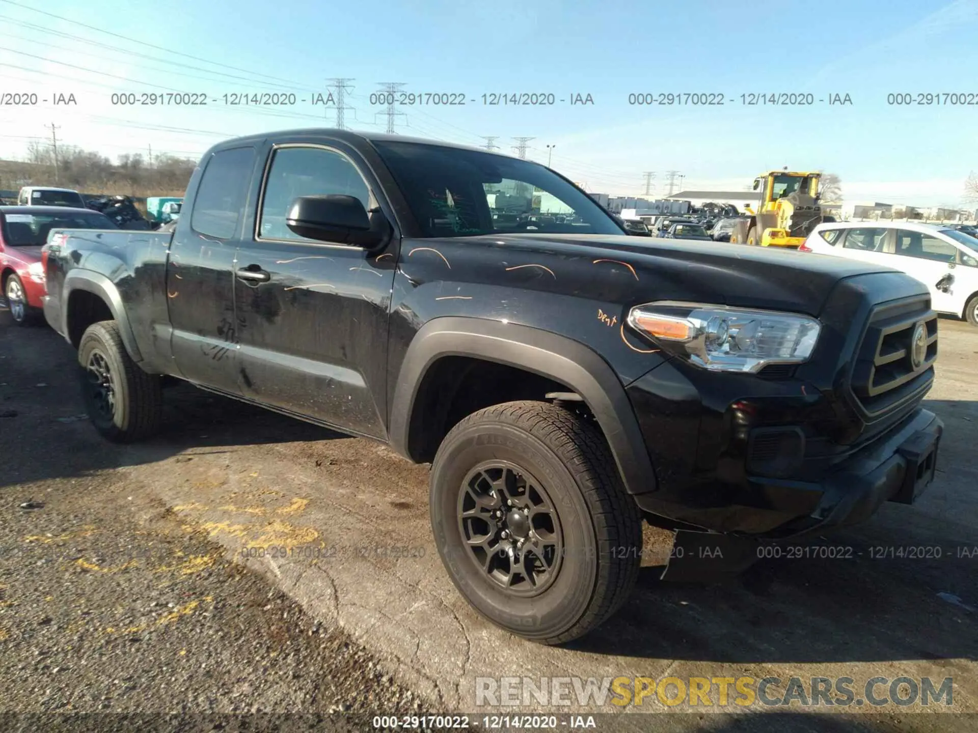 1 Photograph of a damaged car 5TFSZ5AN1LX217123 TOYOTA TACOMA 4WD 2020