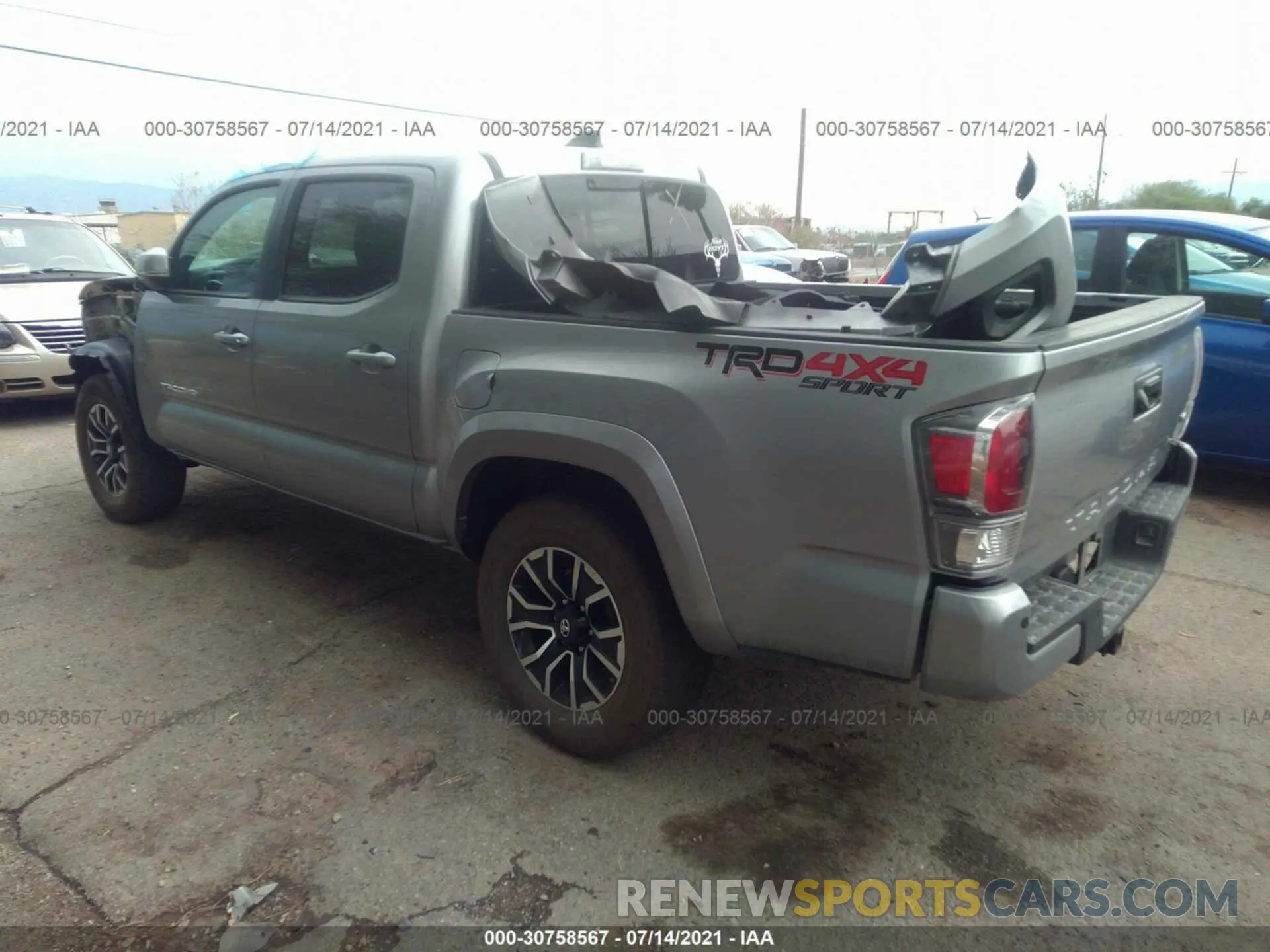 3 Photograph of a damaged car 3TMCZ5AN3MM380609 TOYOTA TACOMA 4WD 2021
