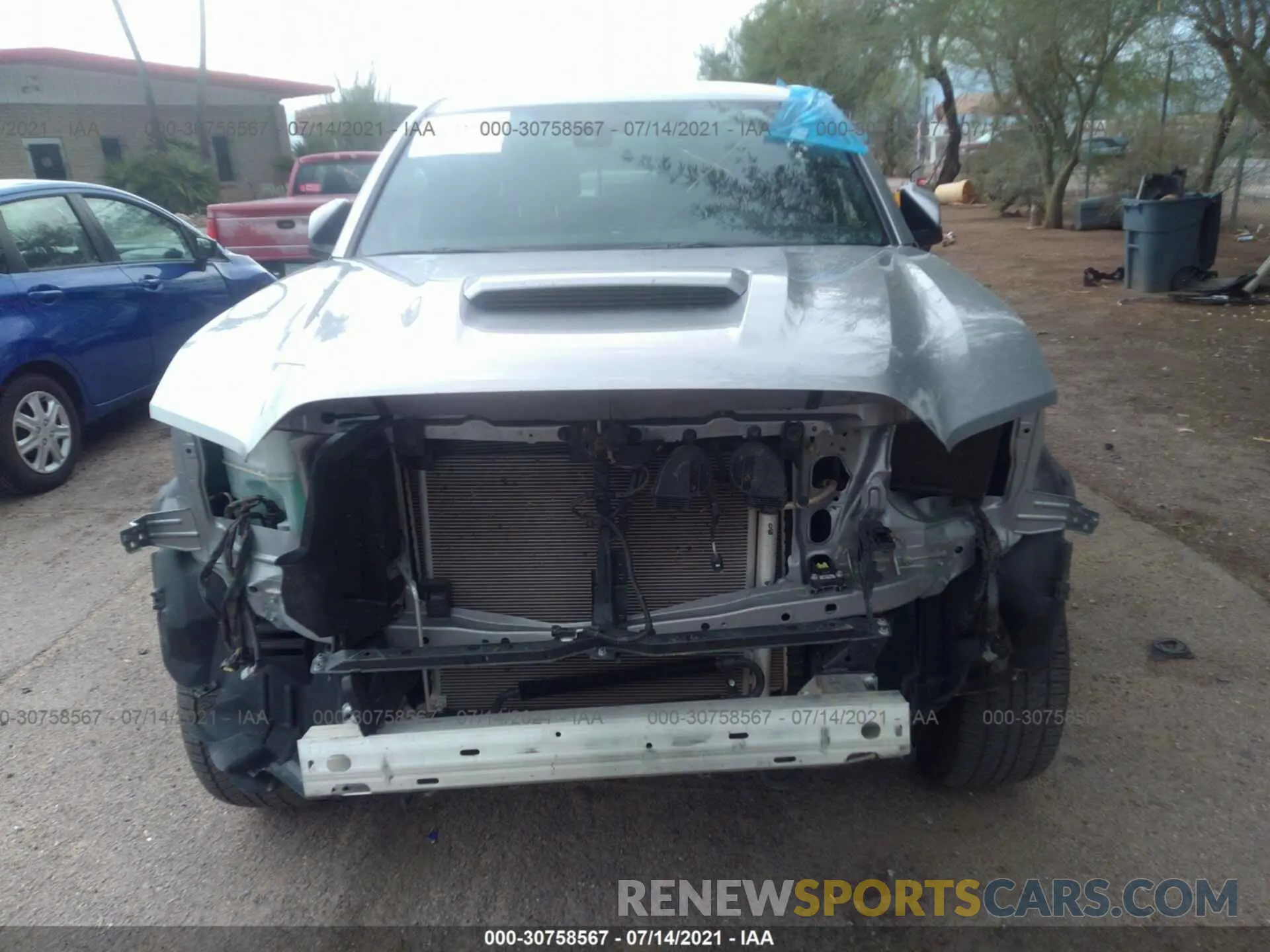 6 Photograph of a damaged car 3TMCZ5AN3MM380609 TOYOTA TACOMA 4WD 2021