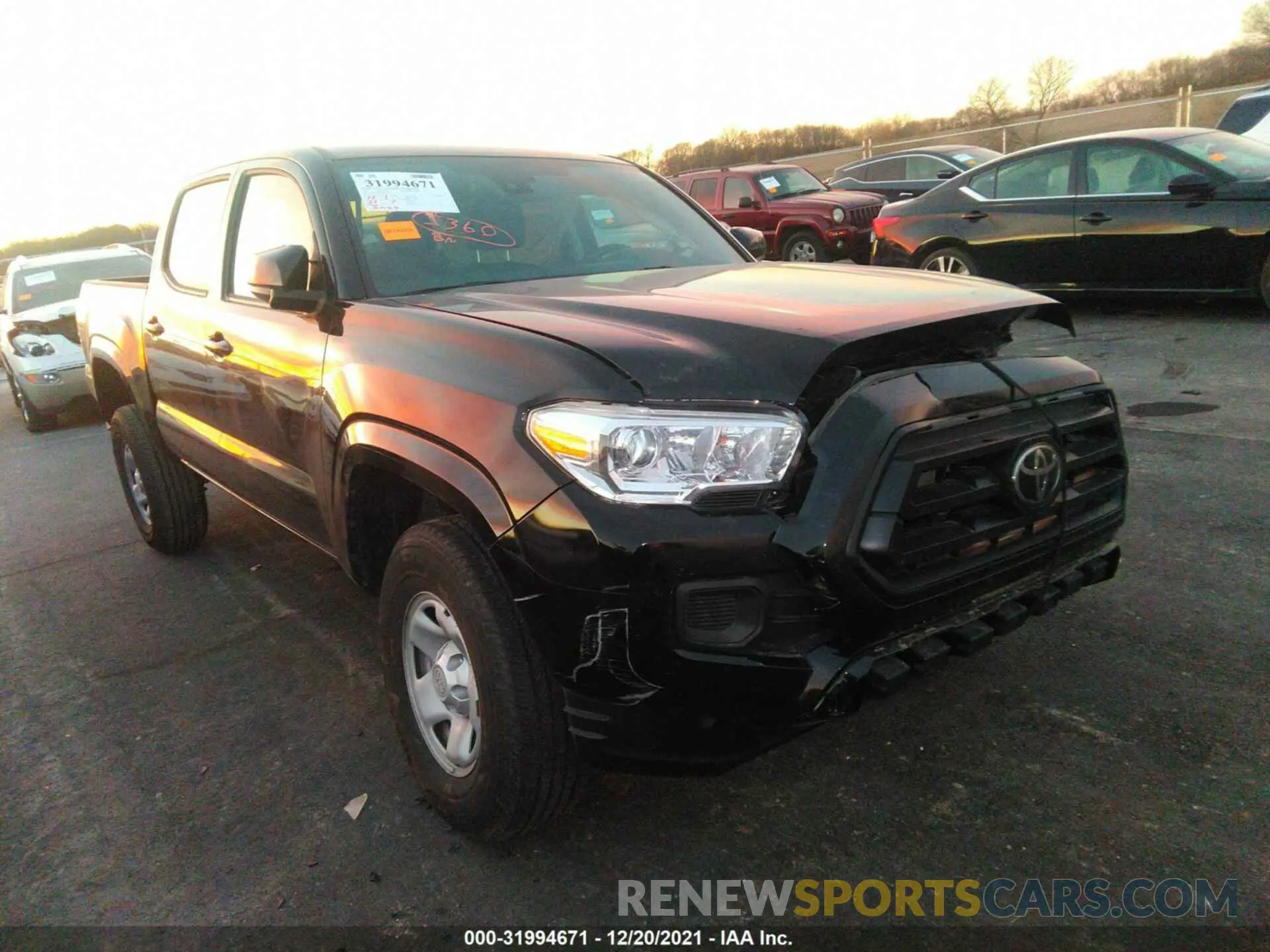 1 Фотография поврежденного автомобиля 3TMCZ5AN4MM391361 TOYOTA TACOMA 4WD 2021