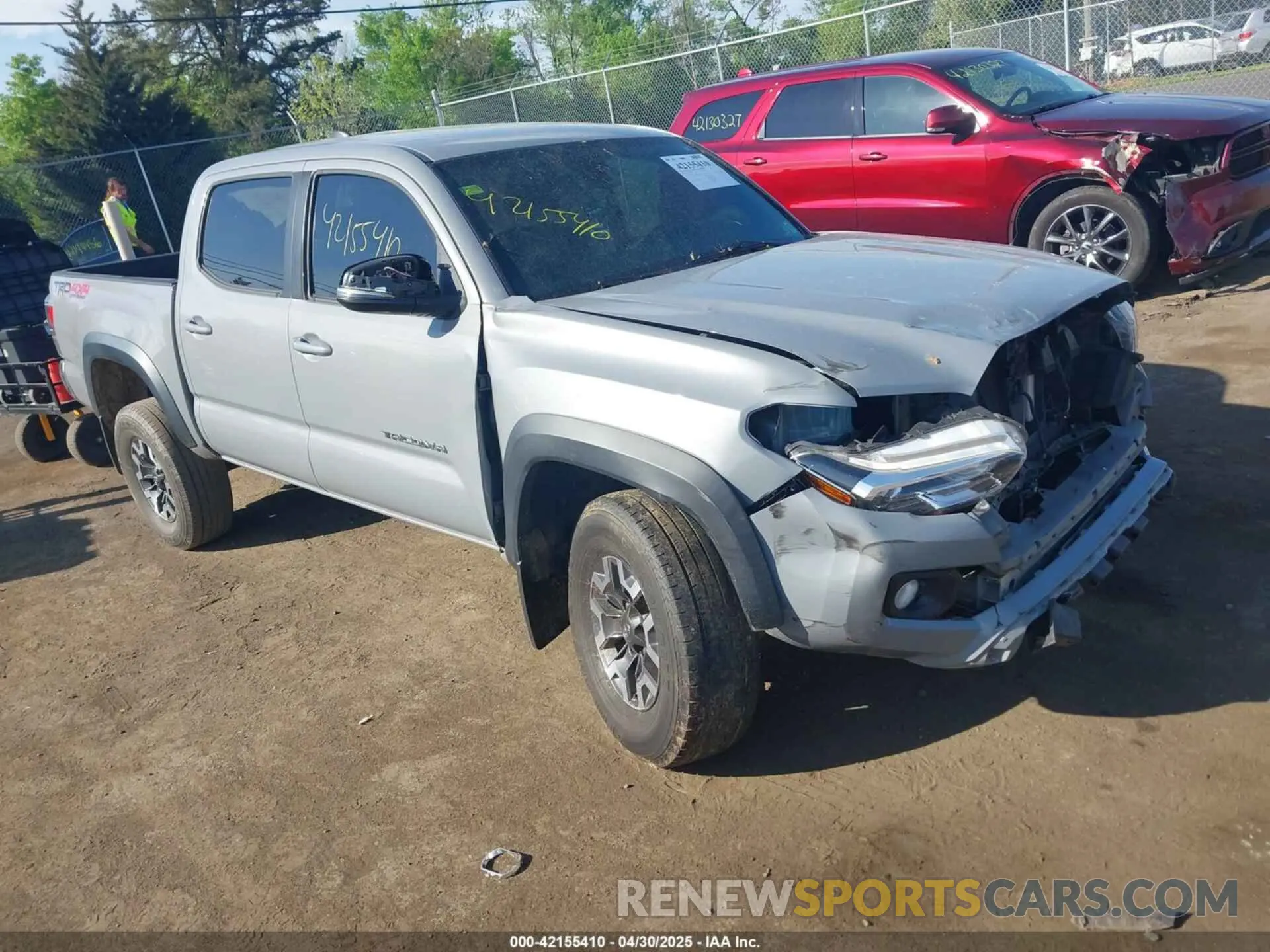 1 Photograph of a damaged car 3TMCZ5AN7MM373405 TOYOTA TACOMA 4WD 2021