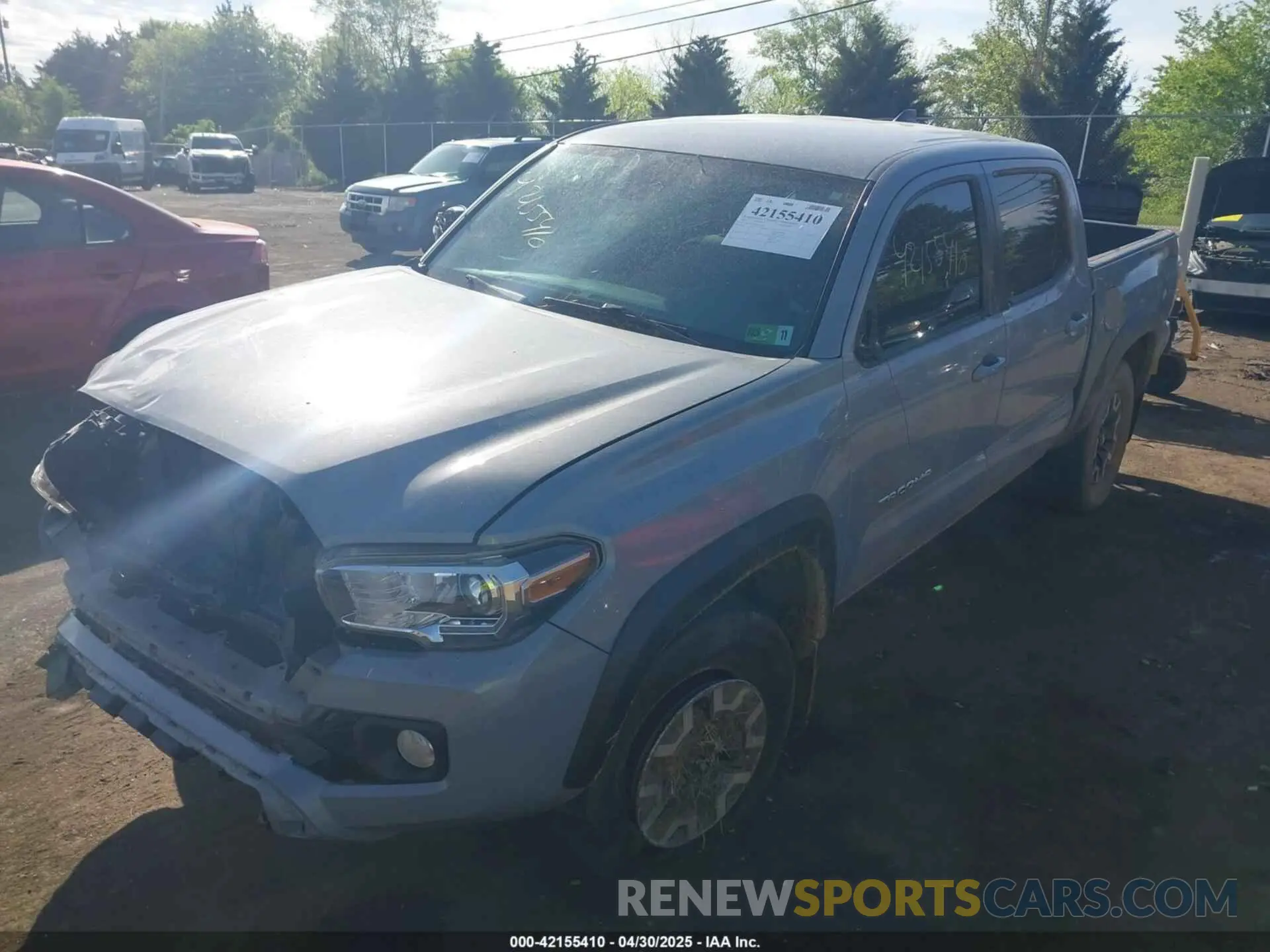 2 Photograph of a damaged car 3TMCZ5AN7MM373405 TOYOTA TACOMA 4WD 2021