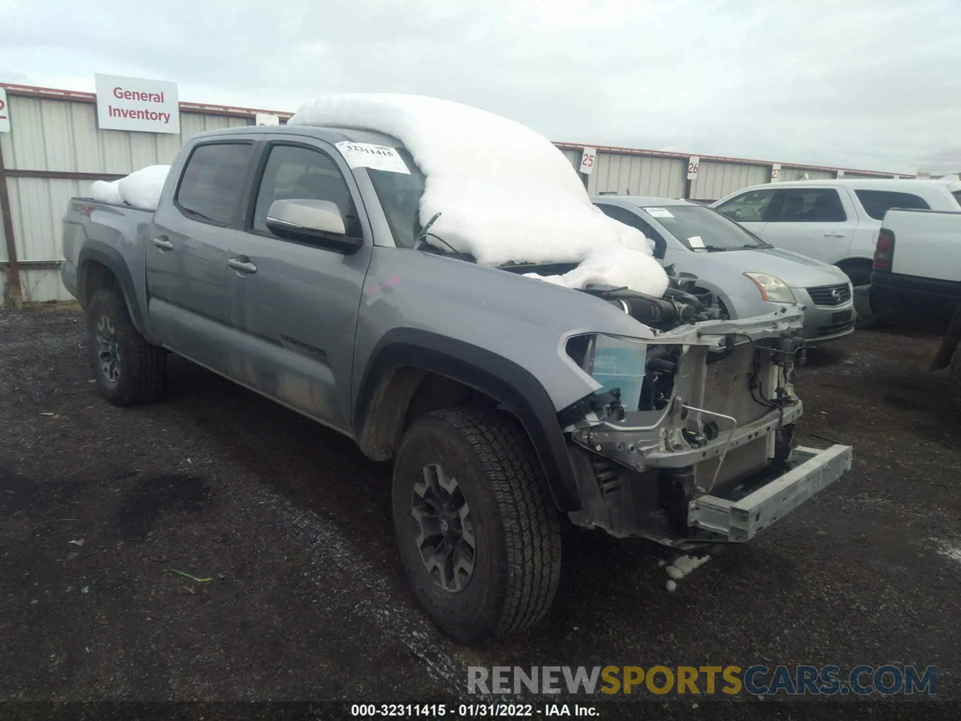 1 Photograph of a damaged car 3TMCZ5AN9MM379173 TOYOTA TACOMA 4WD 2021