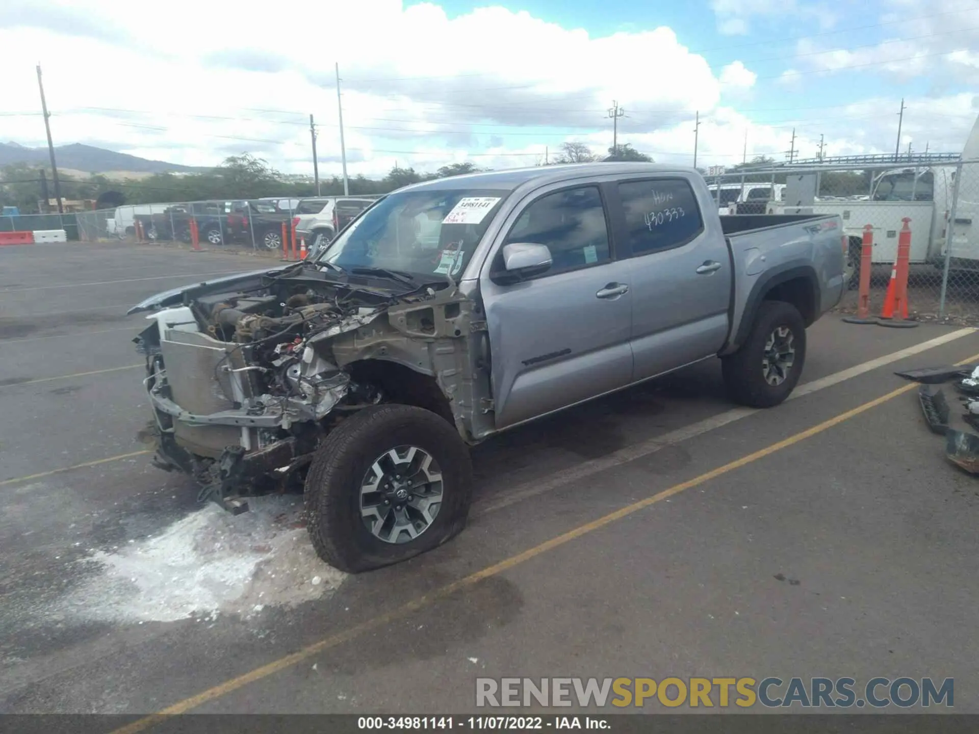 2 Photograph of a damaged car 3TMCZ5AN9MM430333 TOYOTA TACOMA 4WD 2021