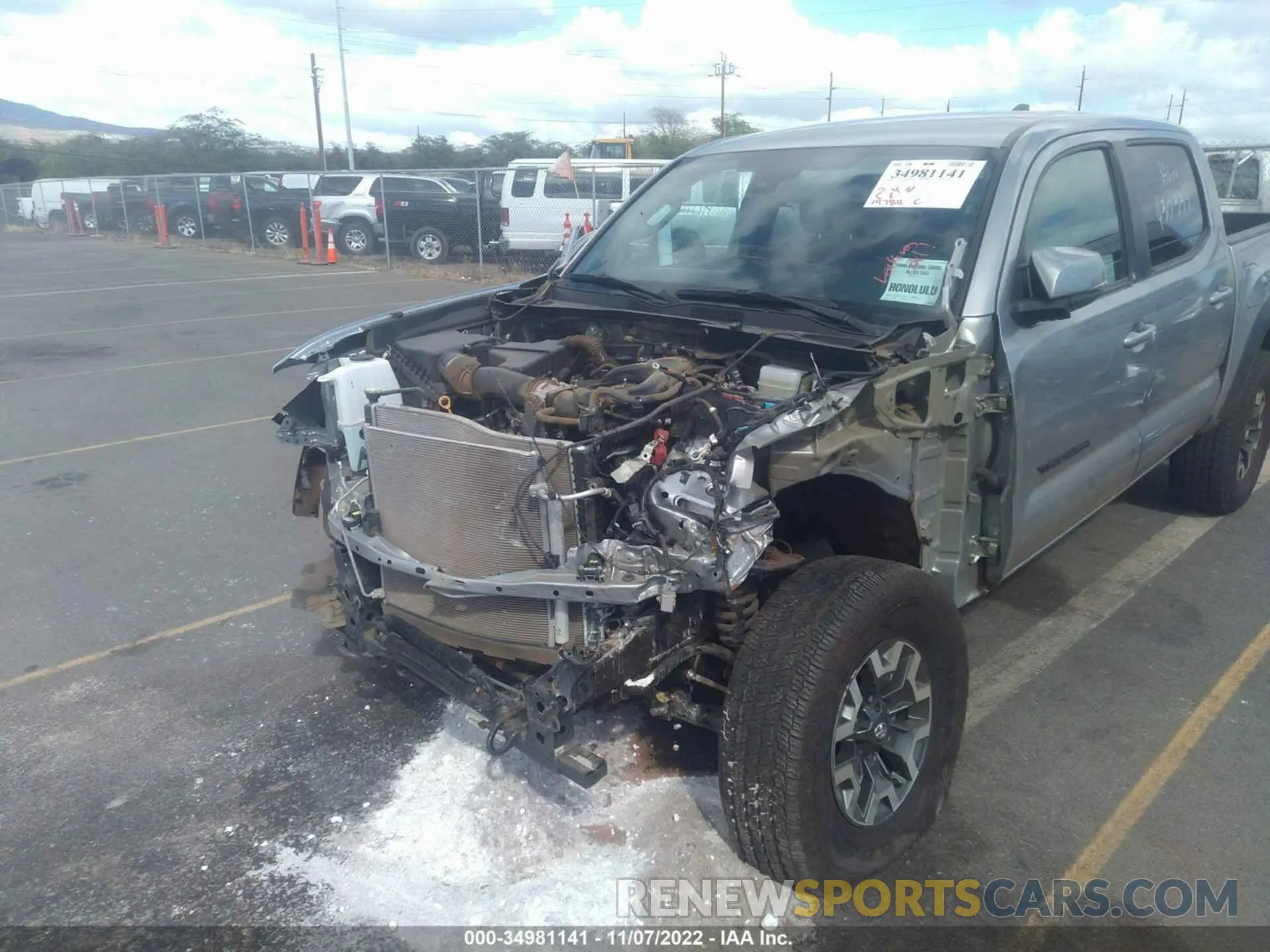 6 Photograph of a damaged car 3TMCZ5AN9MM430333 TOYOTA TACOMA 4WD 2021