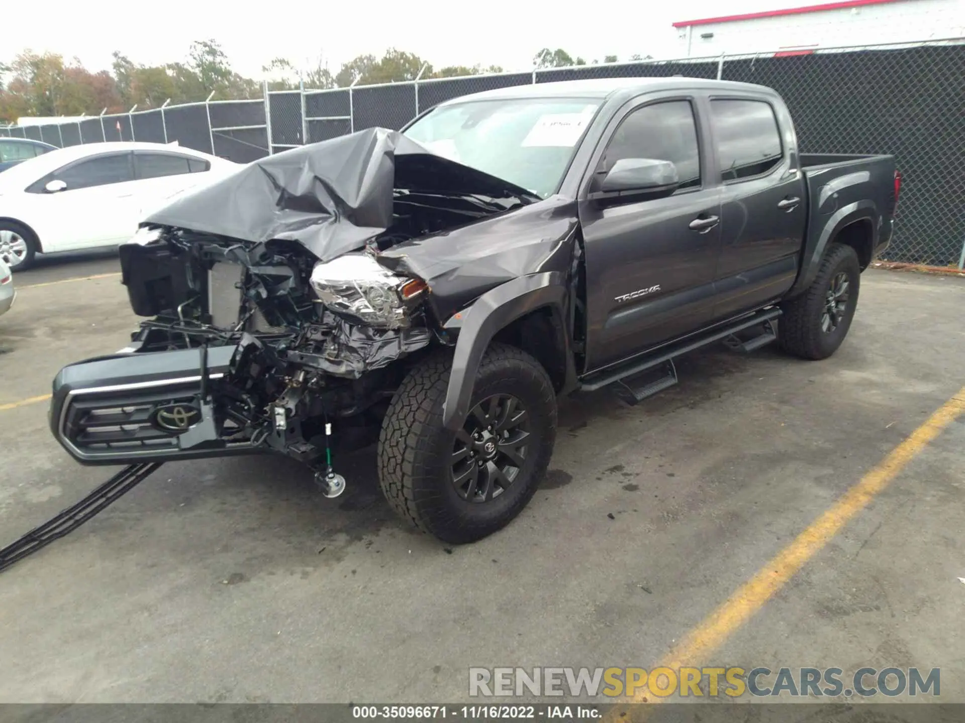 2 Photograph of a damaged car 3TMCZ5ANXMM416263 TOYOTA TACOMA 4WD 2021