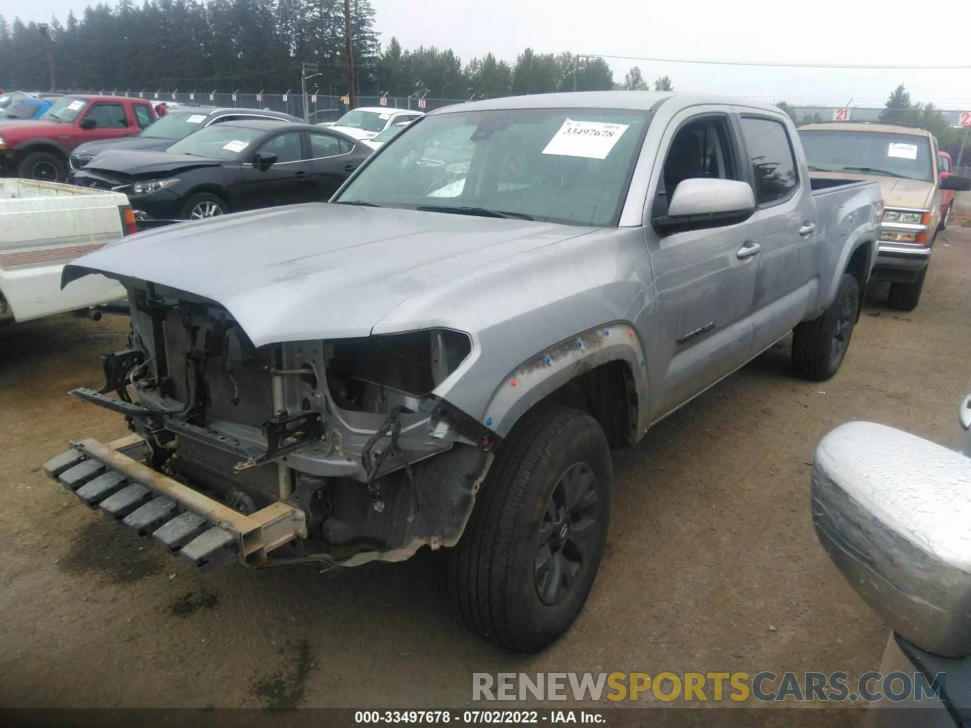 2 Photograph of a damaged car 3TMDZ5BN3MM106362 TOYOTA TACOMA 4WD 2021