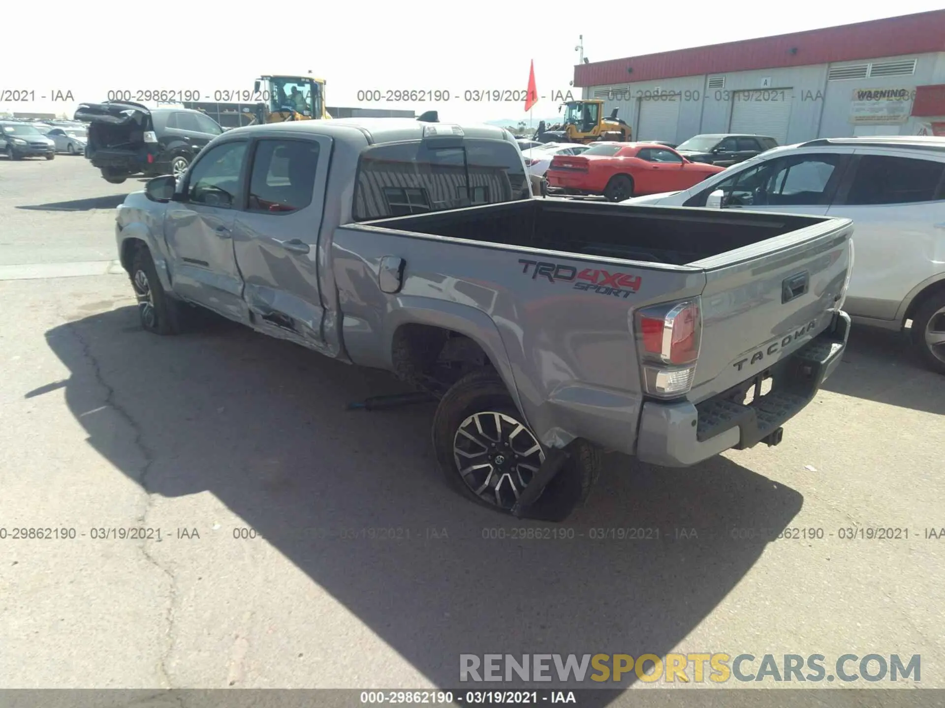 3 Photograph of a damaged car 3TMDZ5BNXMM104396 TOYOTA TACOMA 4WD 2021