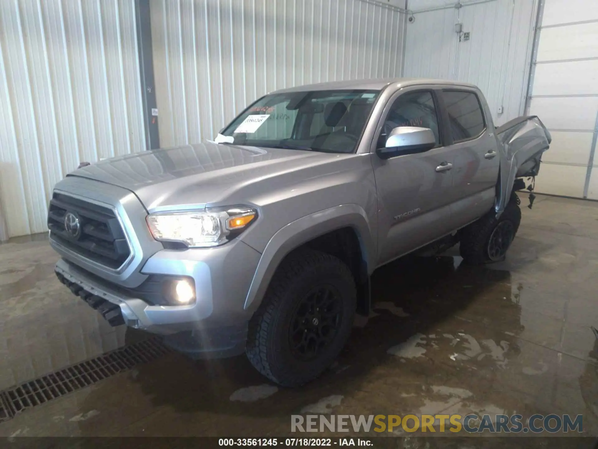 2 Photograph of a damaged car 5TFCZ5AN1MX281135 TOYOTA TACOMA 4WD 2021