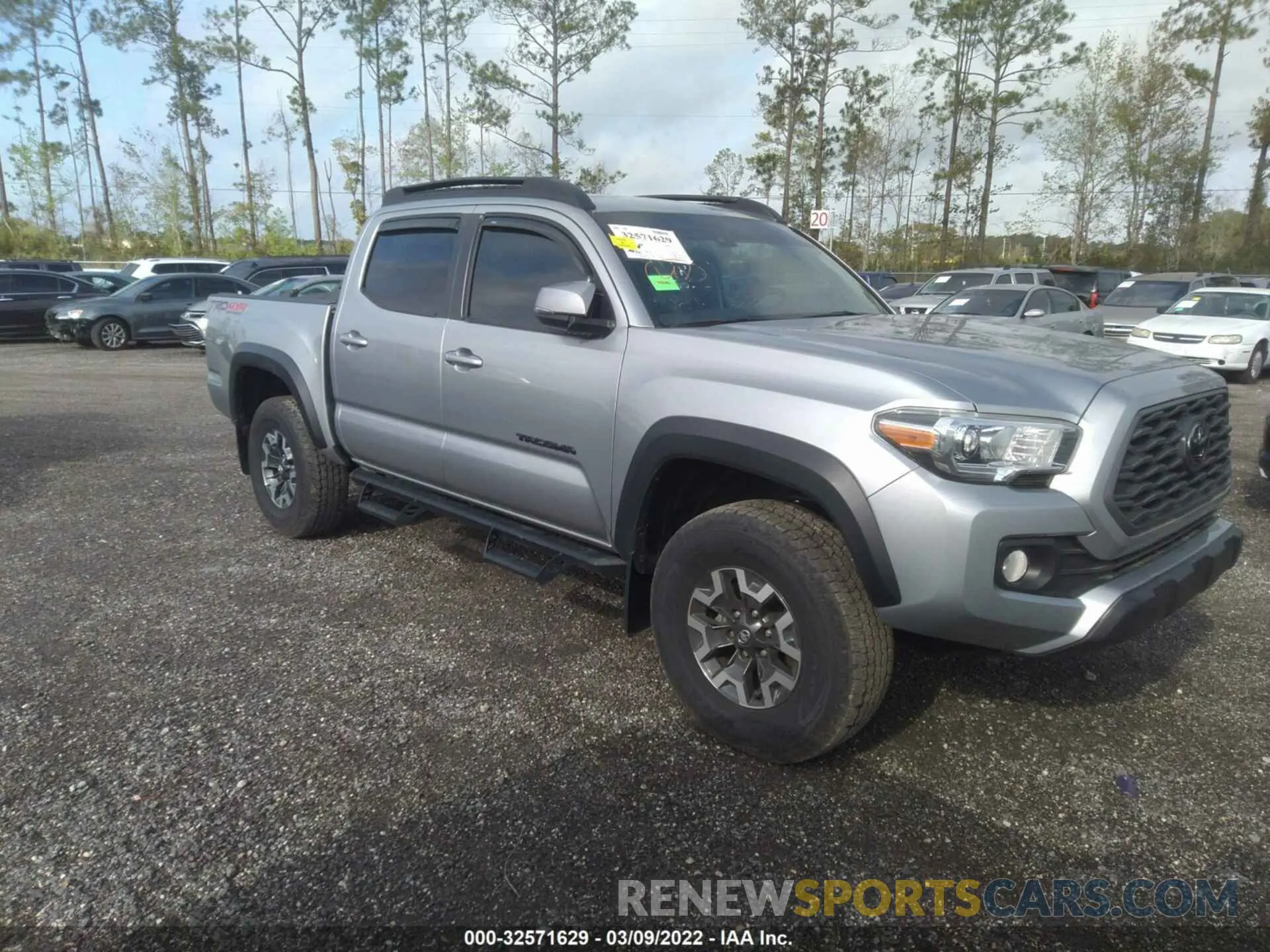 1 Photograph of a damaged car 5TFCZ5ANXMX266987 TOYOTA TACOMA 4WD 2021