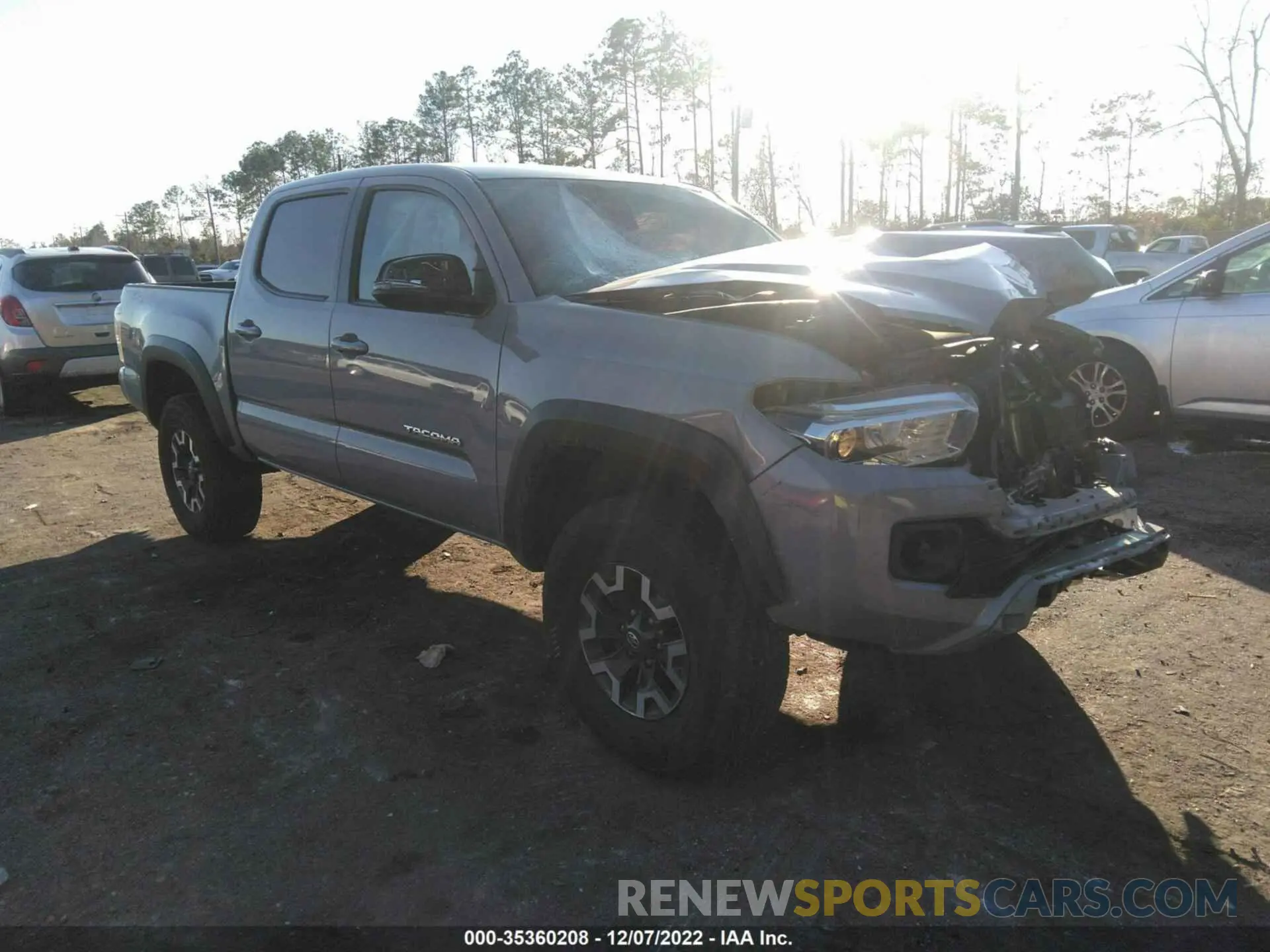 1 Photograph of a damaged car 5TFCZ5ANXMX275902 TOYOTA TACOMA 4WD 2021