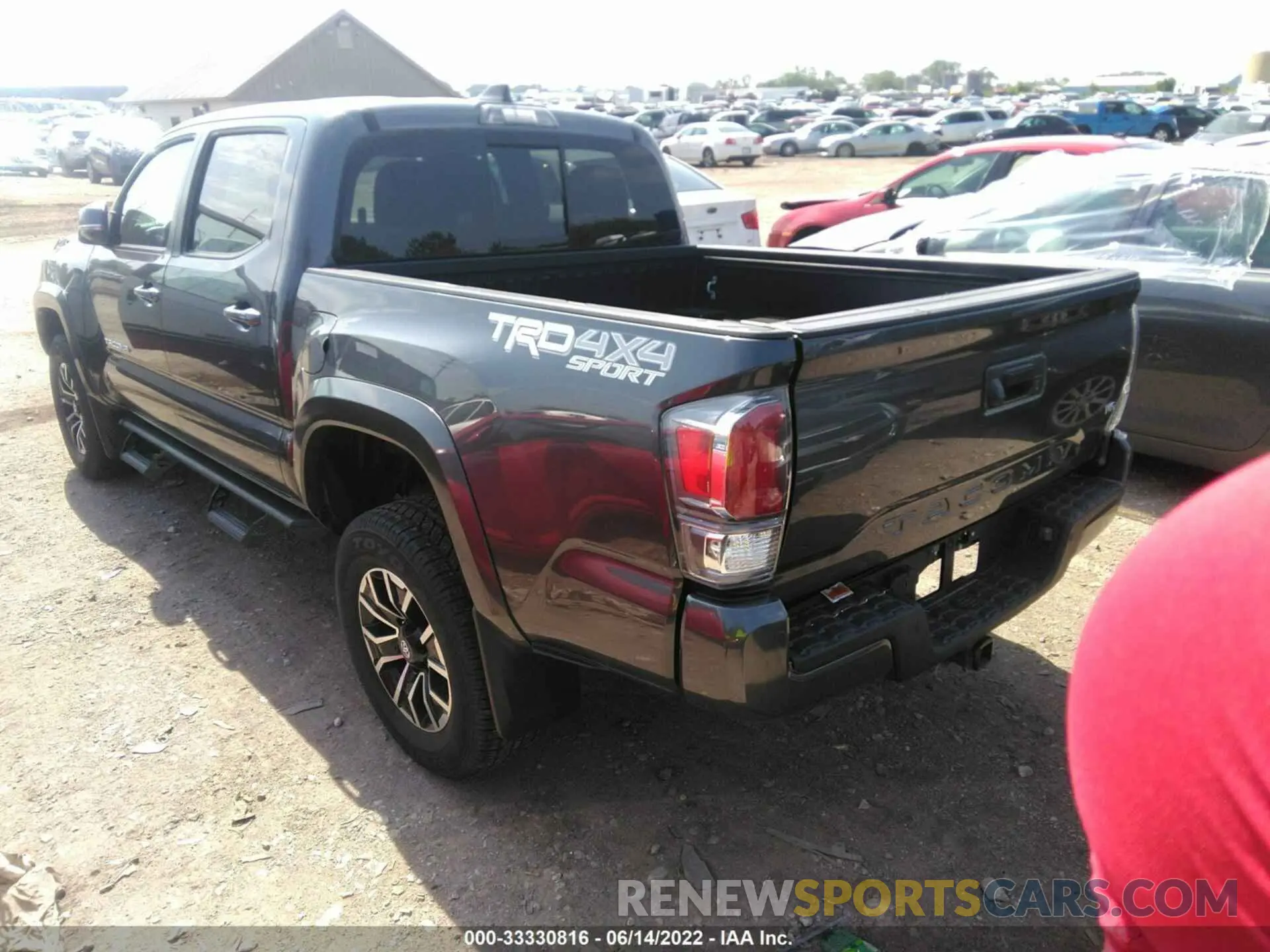 3 Photograph of a damaged car 3TMCZ5AN0NM490003 TOYOTA TACOMA 4WD 2022