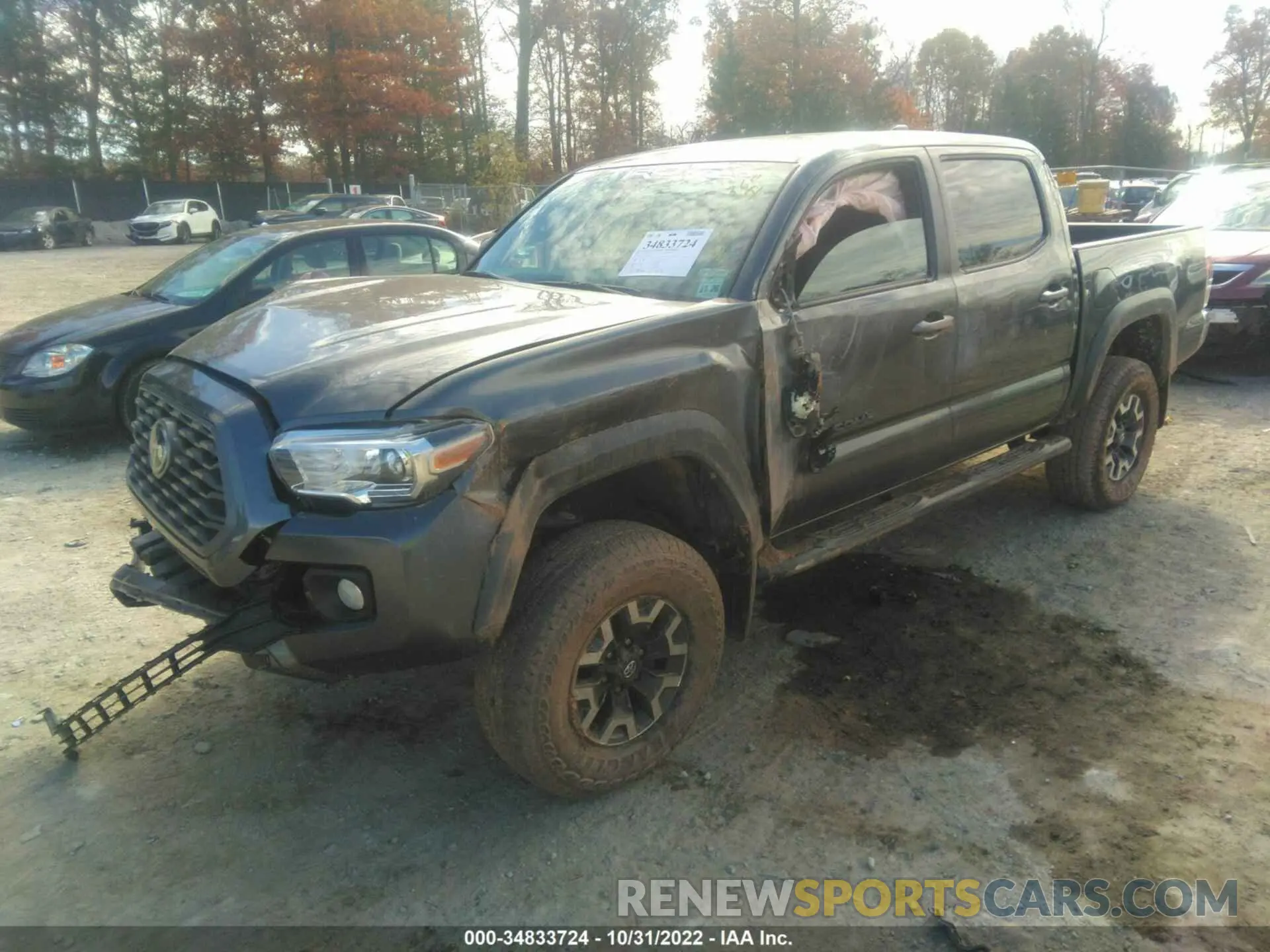 2 Фотография поврежденного автомобиля 3TMCZ5AN5NM455893 TOYOTA TACOMA 4WD 2022