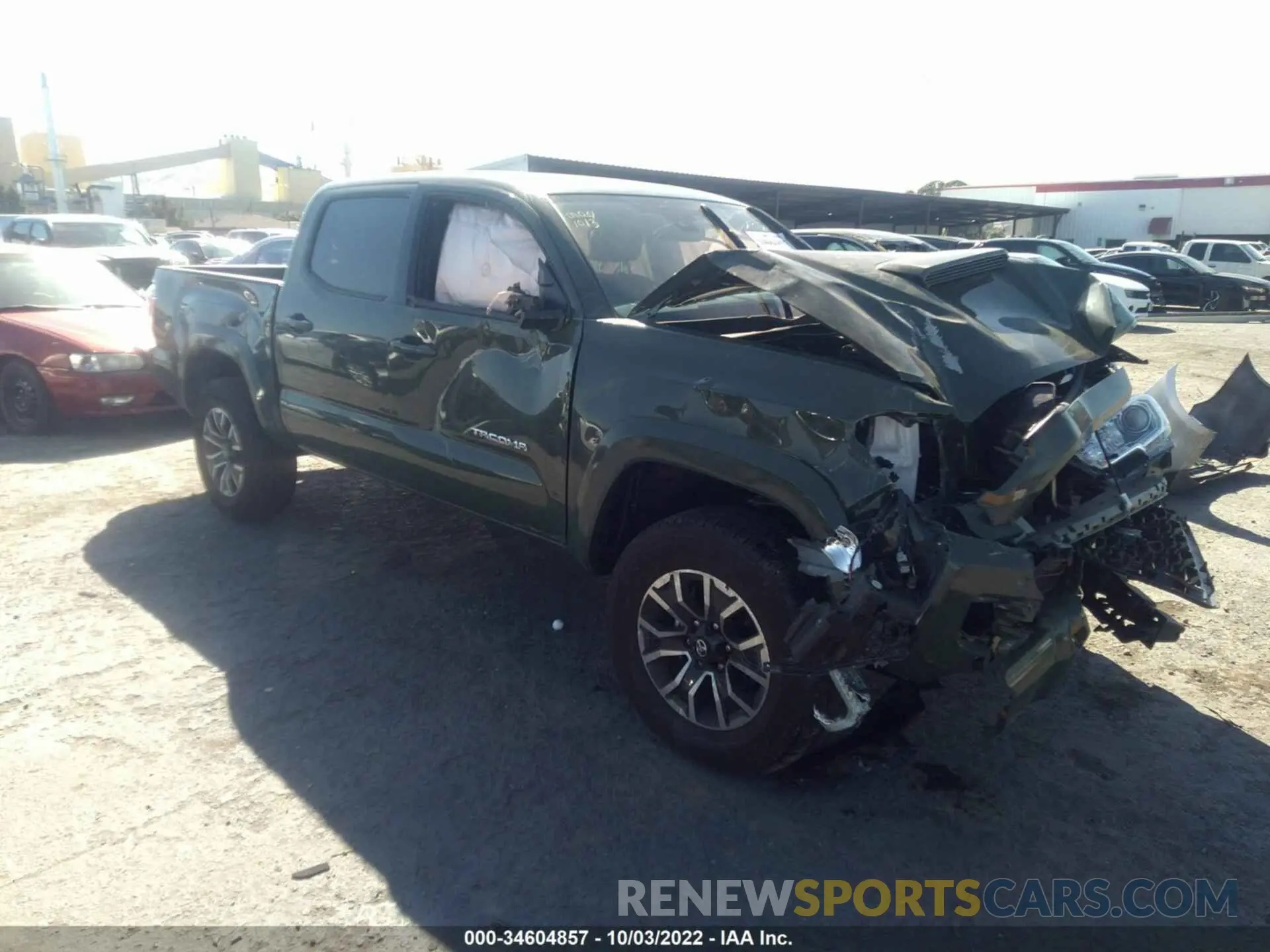 1 Photograph of a damaged car 3TMCZ5AN8NM485115 TOYOTA TACOMA 4WD 2022