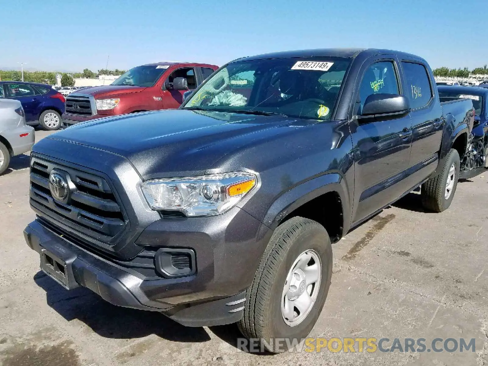 2 Photograph of a damaged car 3TMCZ5AN2KM213834 TOYOTA TACOMA DOU 2019