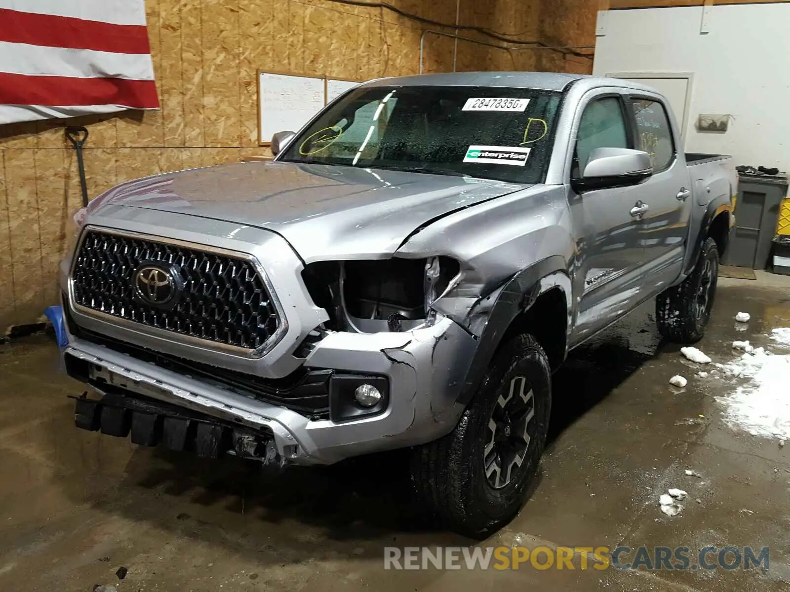 2 Photograph of a damaged car 3TMCZ5AN9KM247589 TOYOTA TACOMA DOU 2019