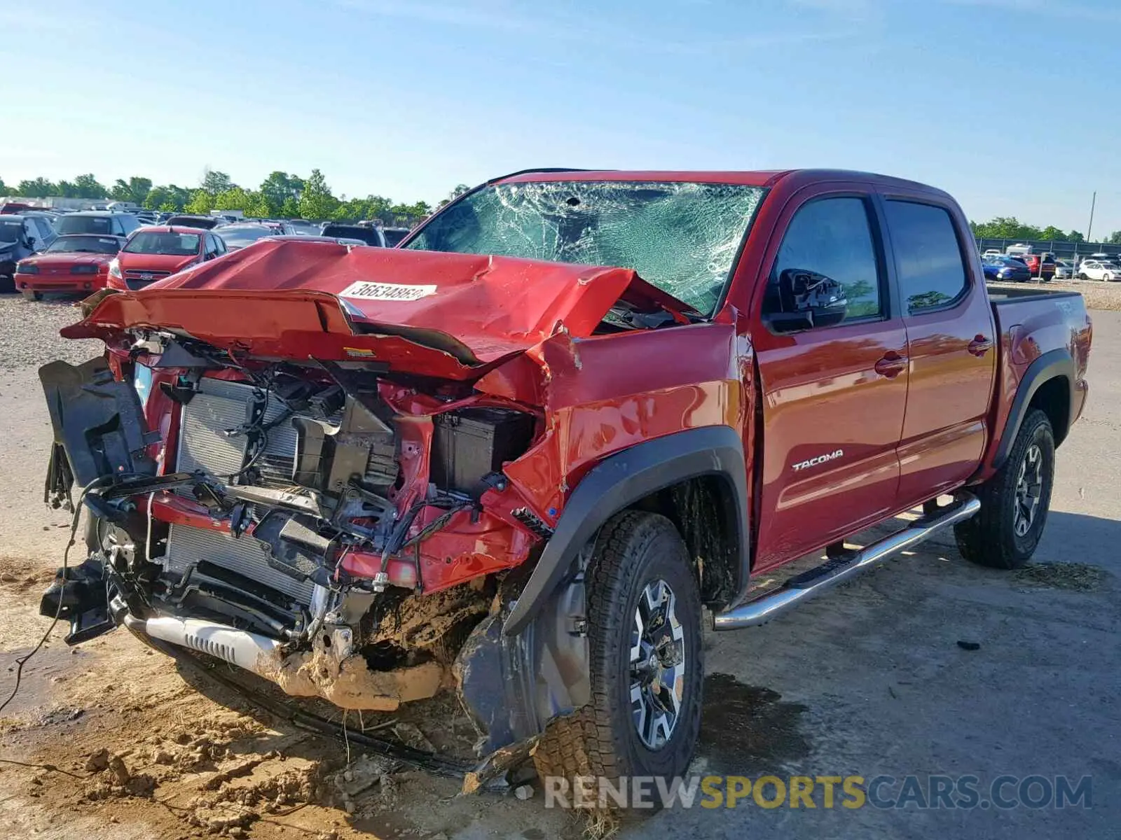 2 Photograph of a damaged car 3TMCZ5ANXKM208123 TOYOTA TACOMA DOU 2019