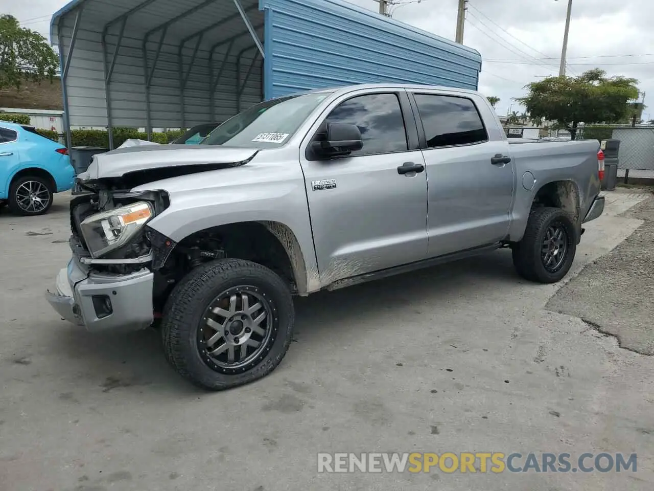 1 Photograph of a damaged car 5TFAY5F11KX844312 TOYOTA TUNDRA 2019