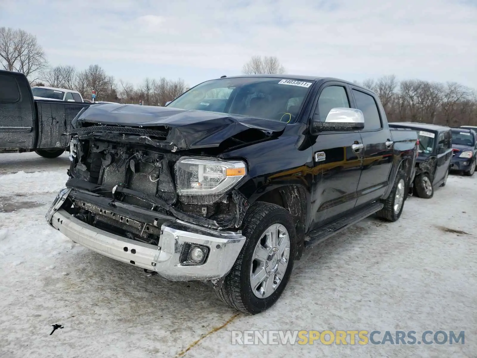 2 Photograph of a damaged car 5TFAY5F16KX830941 TOYOTA TUNDRA 2019