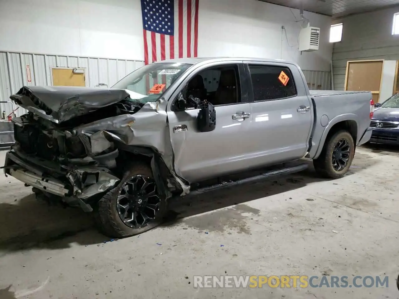 1 Photograph of a damaged car 5TFAY5F17KX786223 TOYOTA TUNDRA 2019