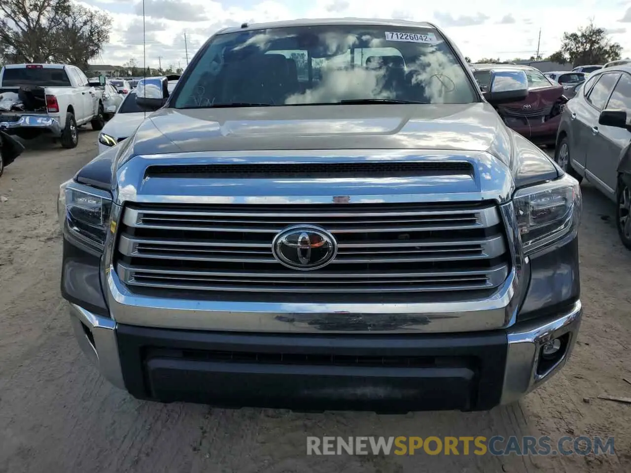 5 Photograph of a damaged car 5TFBY5F17KX845209 TOYOTA TUNDRA 2019