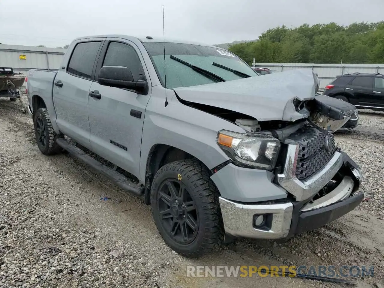 1 Photograph of a damaged car 5TFDW5F13KX787727 TOYOTA TUNDRA 2019