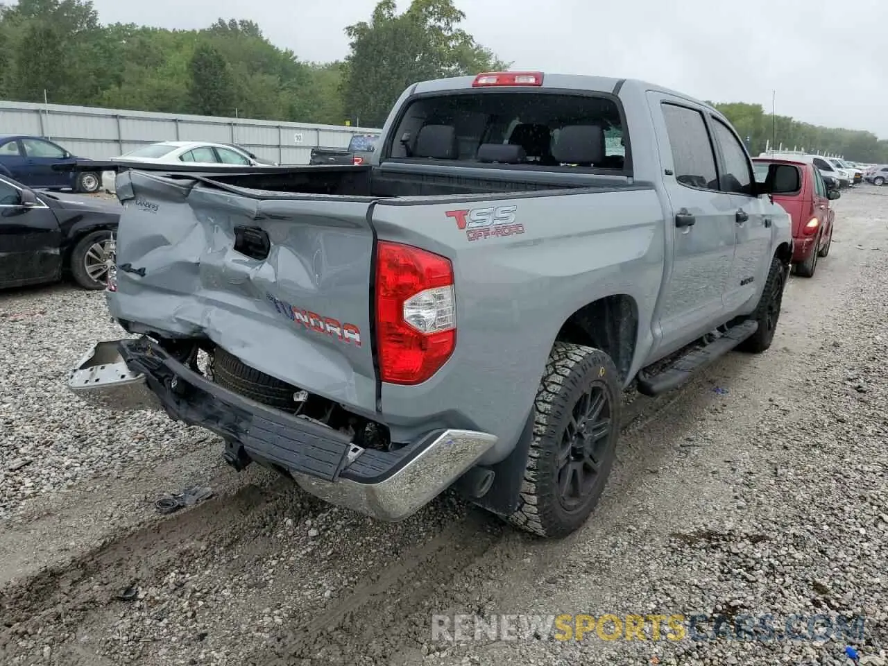 4 Photograph of a damaged car 5TFDW5F13KX787727 TOYOTA TUNDRA 2019