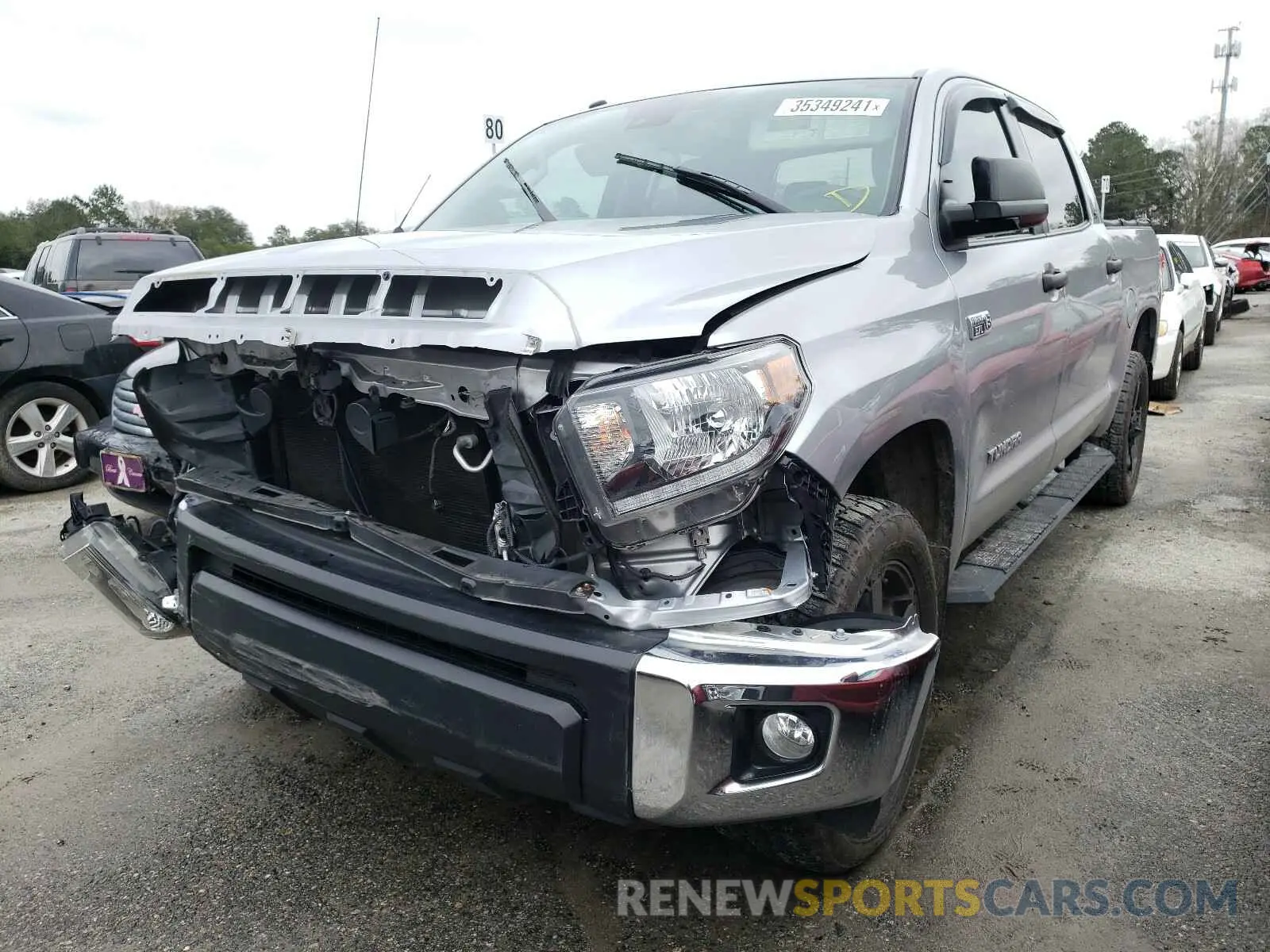 2 Photograph of a damaged car 5TFDW5F14KX828530 TOYOTA TUNDRA 2019