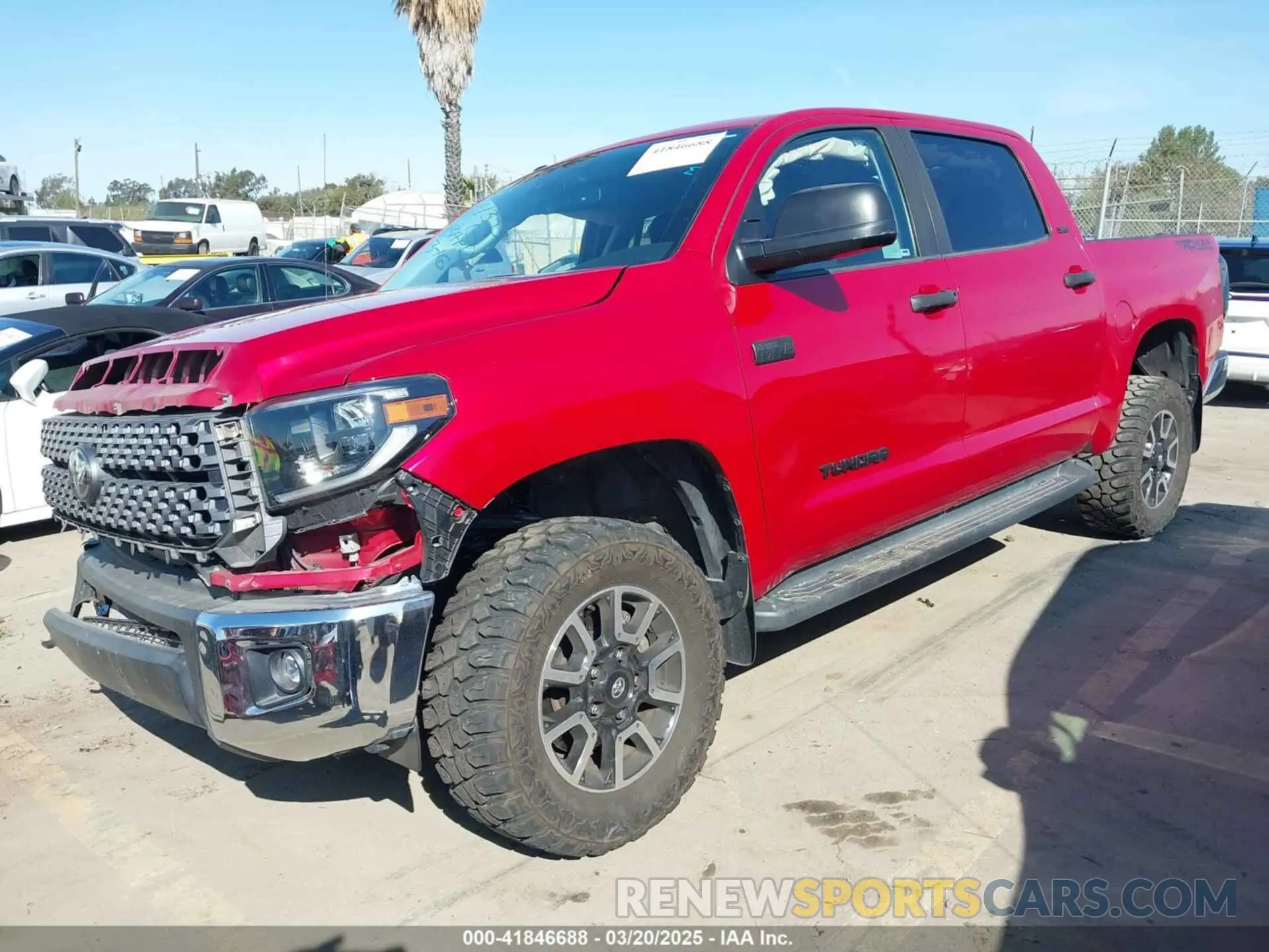 2 Photograph of a damaged car 5TFDW5F15KX833817 TOYOTA TUNDRA 2019