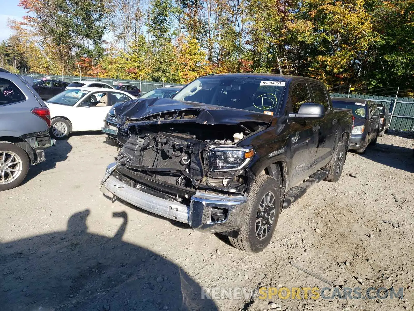 2 Photograph of a damaged car 5TFDY5F10KX785184 TOYOTA TUNDRA 2019