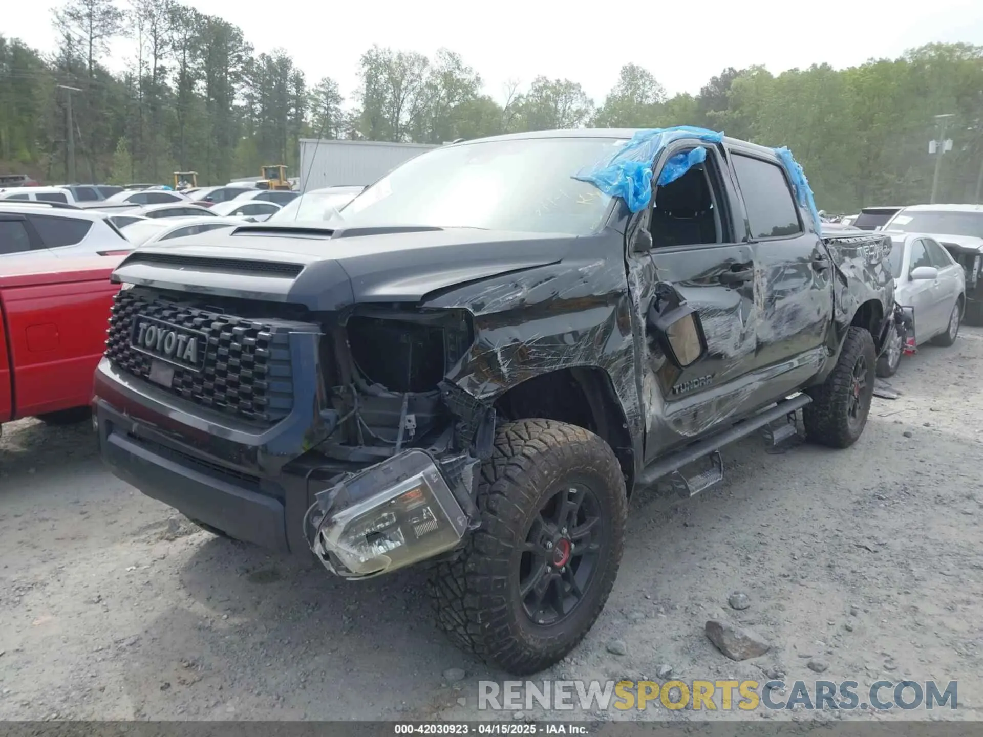2 Photograph of a damaged car 5TFDY5F11KX834070 TOYOTA TUNDRA 2019