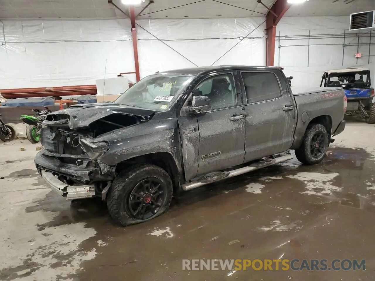 1 Photograph of a damaged car 5TFDY5F11KX843335 TOYOTA TUNDRA 2019