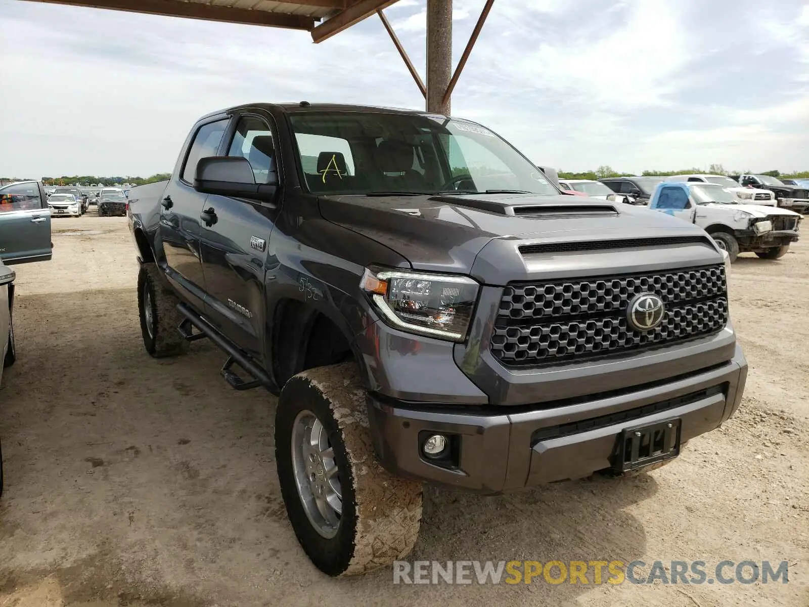 1 Photograph of a damaged car 5TFDY5F14KX848058 TOYOTA TUNDRA 2019