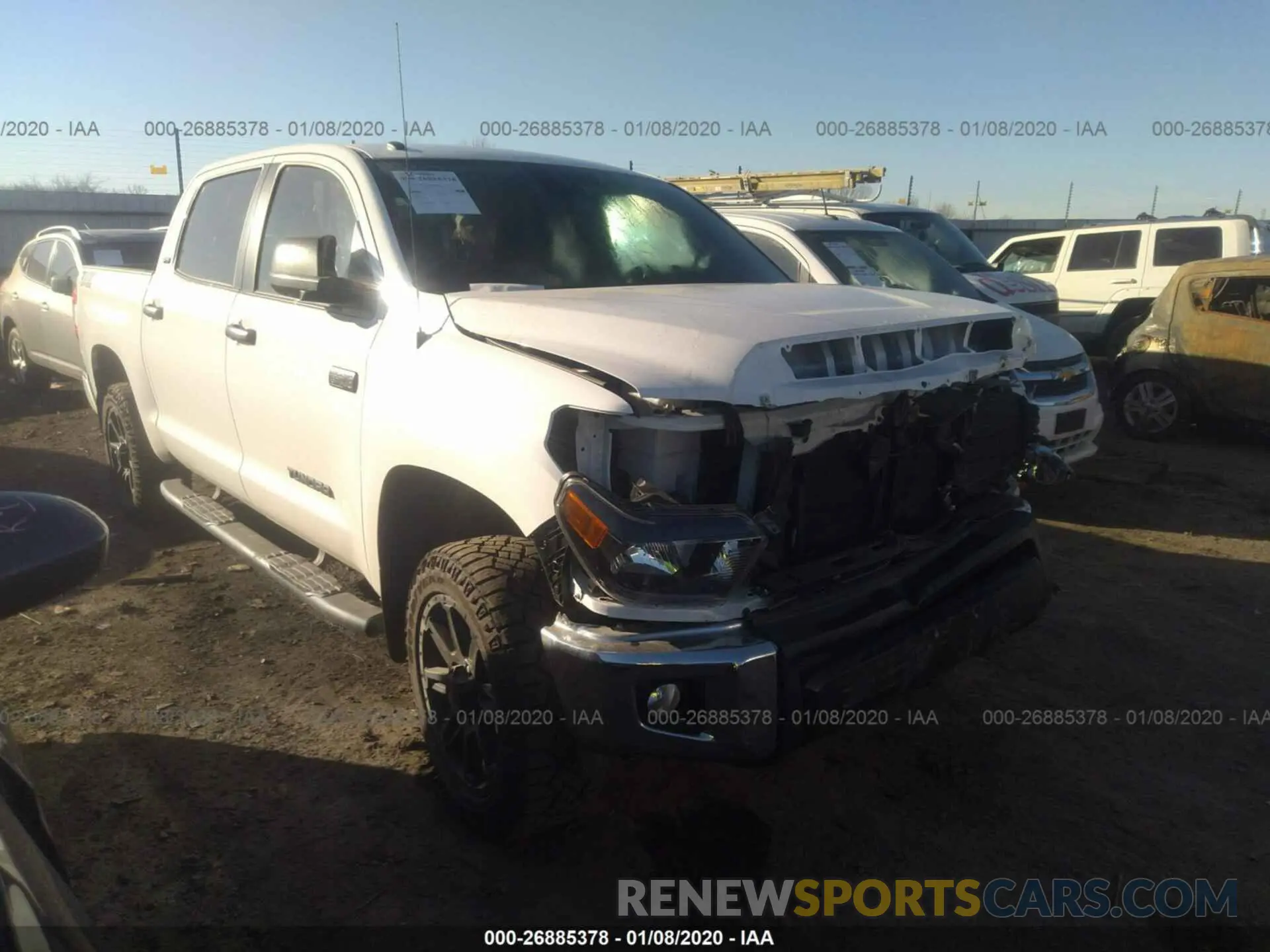 1 Photograph of a damaged car 5TFDY5F15KX840292 TOYOTA TUNDRA 2019