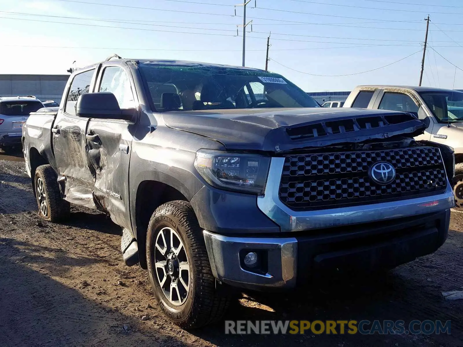 1 Photograph of a damaged car 5TFDY5F15KX841846 TOYOTA TUNDRA 2019