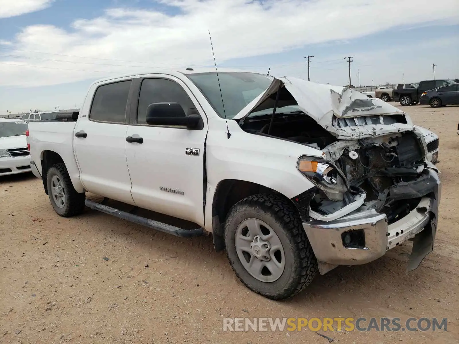 1 Photograph of a damaged car 5TFDY5F17KX828726 TOYOTA TUNDRA 2019