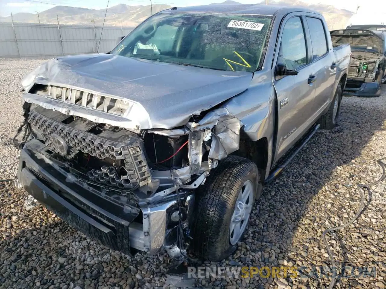 2 Photograph of a damaged car 5TFDY5F1XKX812908 TOYOTA TUNDRA 2019