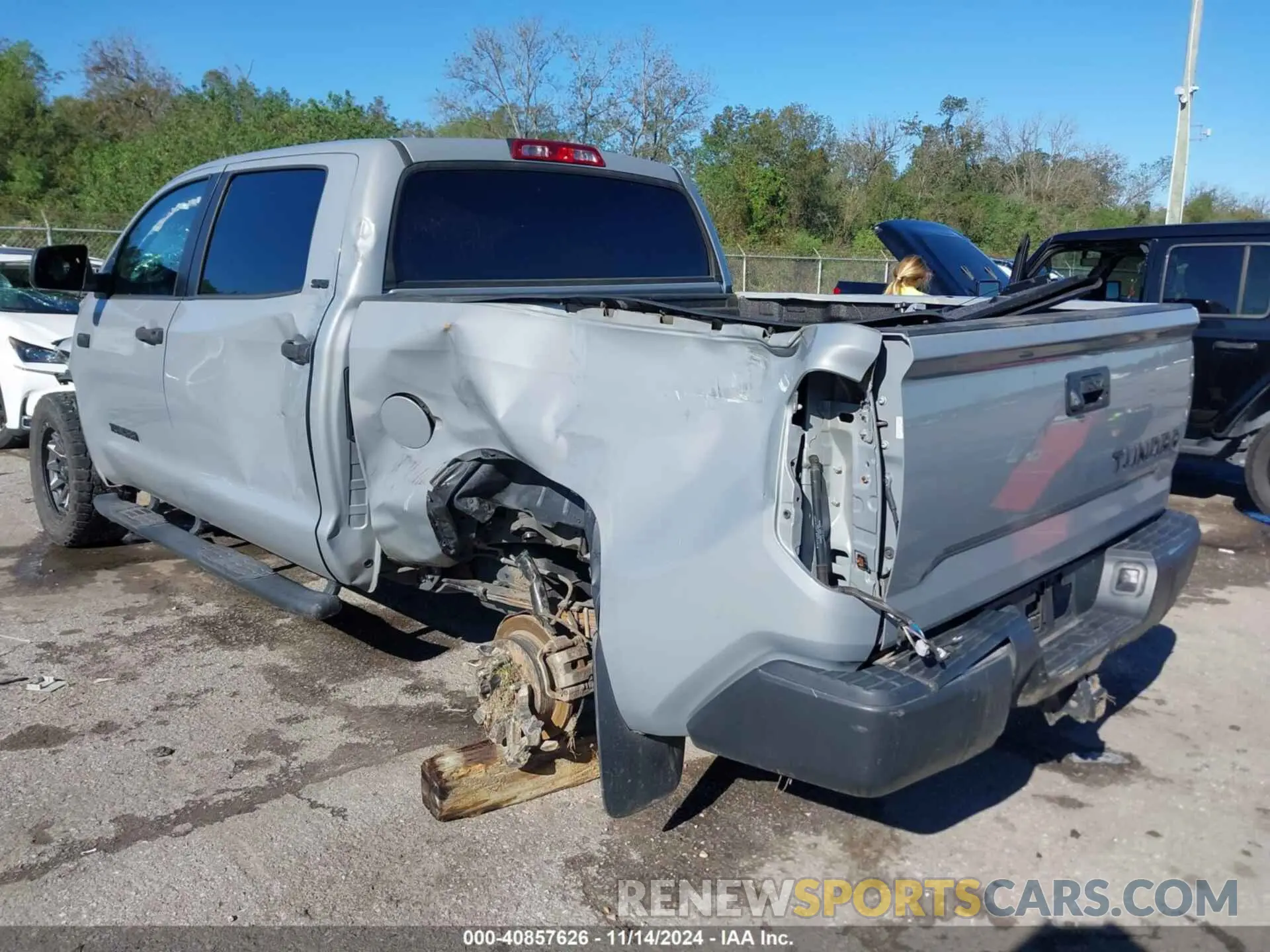 3 Photograph of a damaged car 5TFEY5F10KX251624 TOYOTA TUNDRA 2019