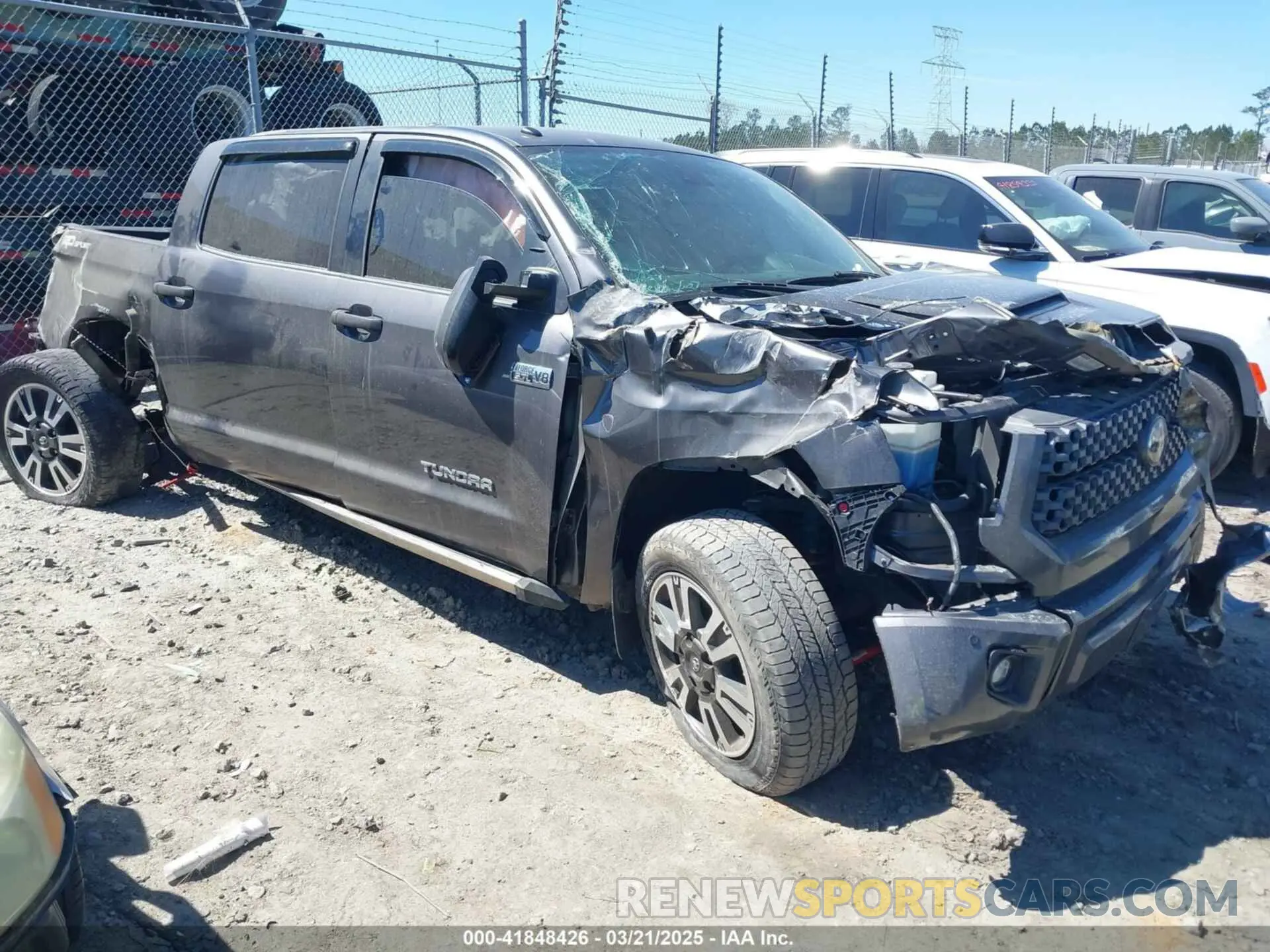 1 Photograph of a damaged car 5TFEY5F12KX244156 TOYOTA TUNDRA 2019