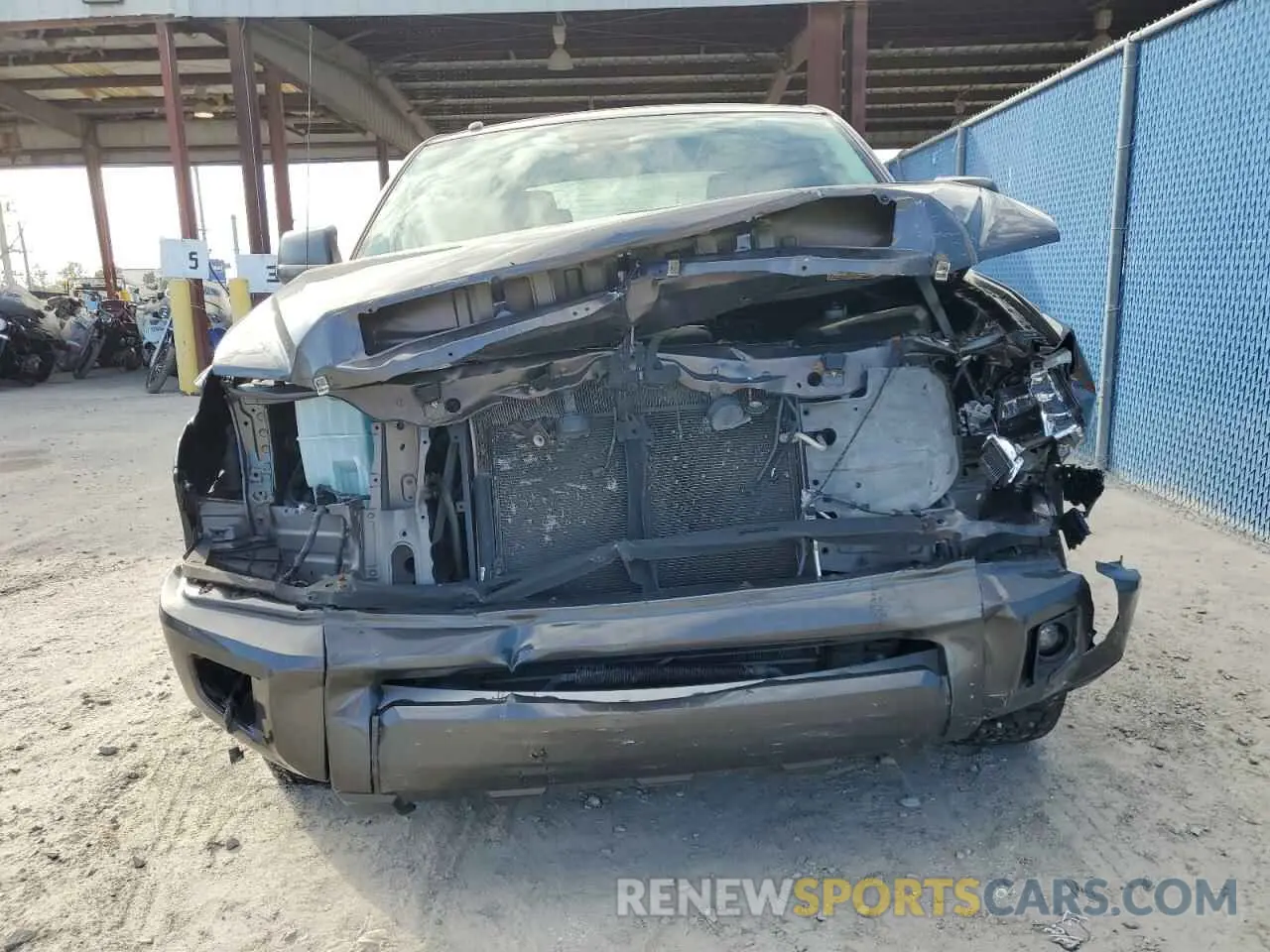5 Photograph of a damaged car 5TFEY5F12KX244321 TOYOTA TUNDRA 2019