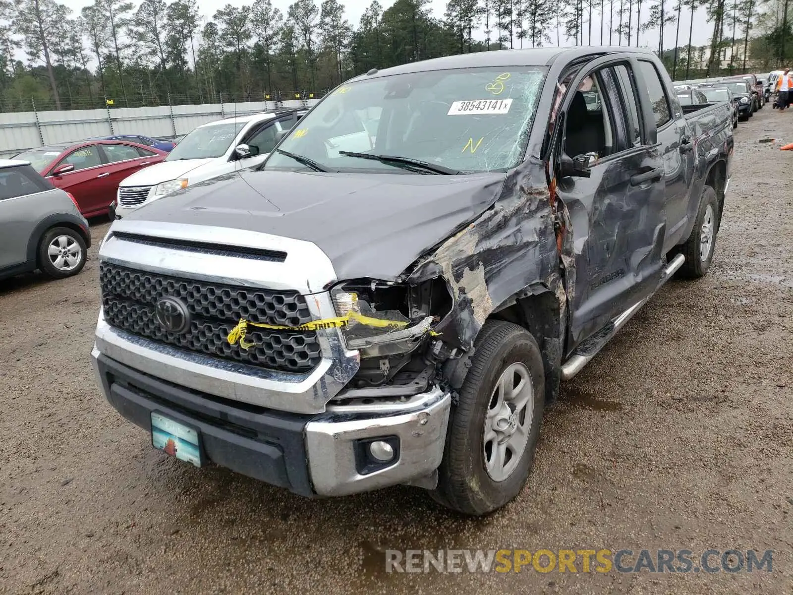 2 Photograph of a damaged car 5TFEY5F17KX254469 TOYOTA TUNDRA 2019
