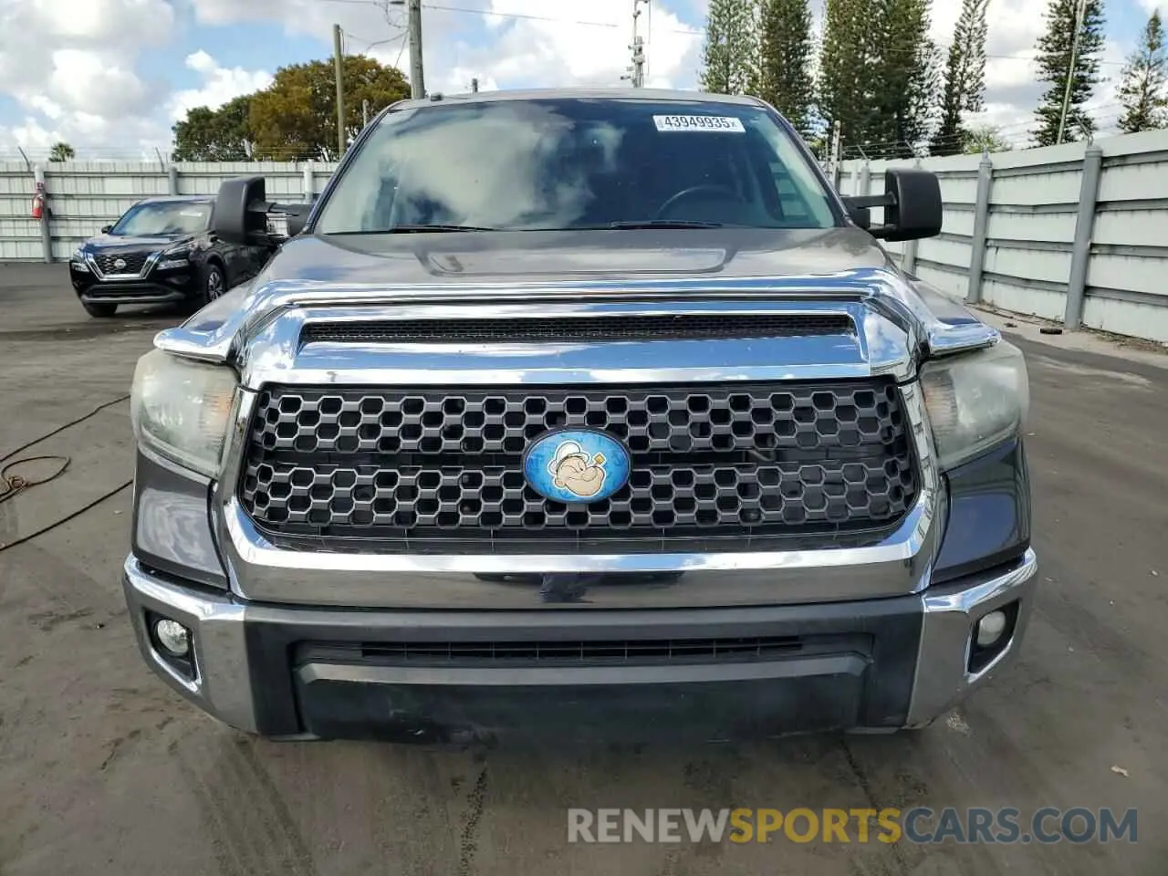 5 Photograph of a damaged car 5TFEY5F18KX247577 TOYOTA TUNDRA 2019