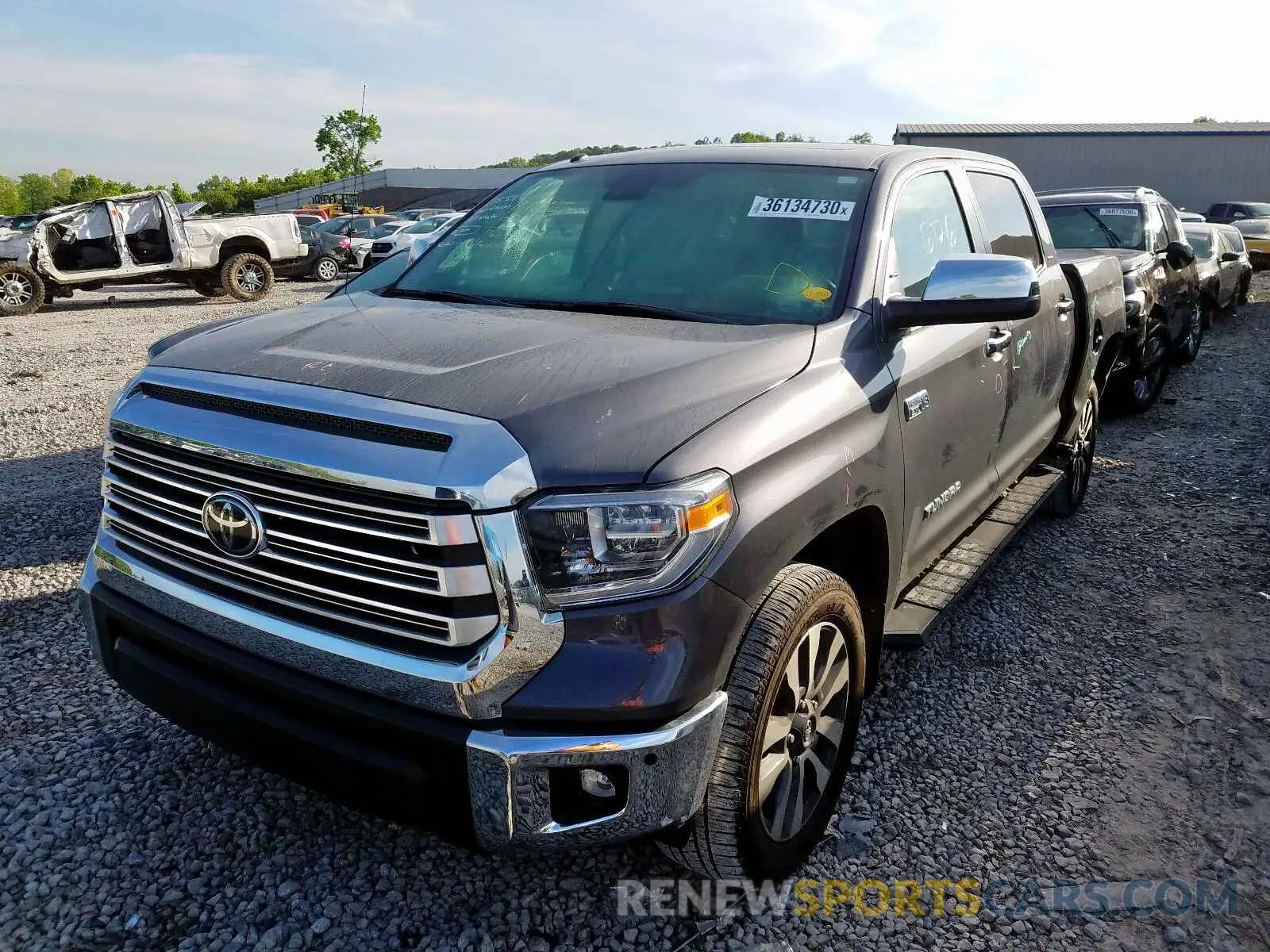 2 Photograph of a damaged car 5TFFY5F12KX244338 TOYOTA TUNDRA 2019