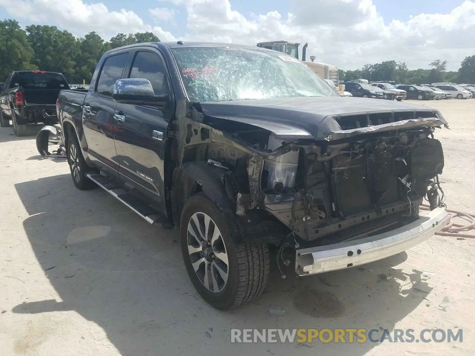 1 Photograph of a damaged car 5TFFY5F13KX250343 TOYOTA TUNDRA 2019