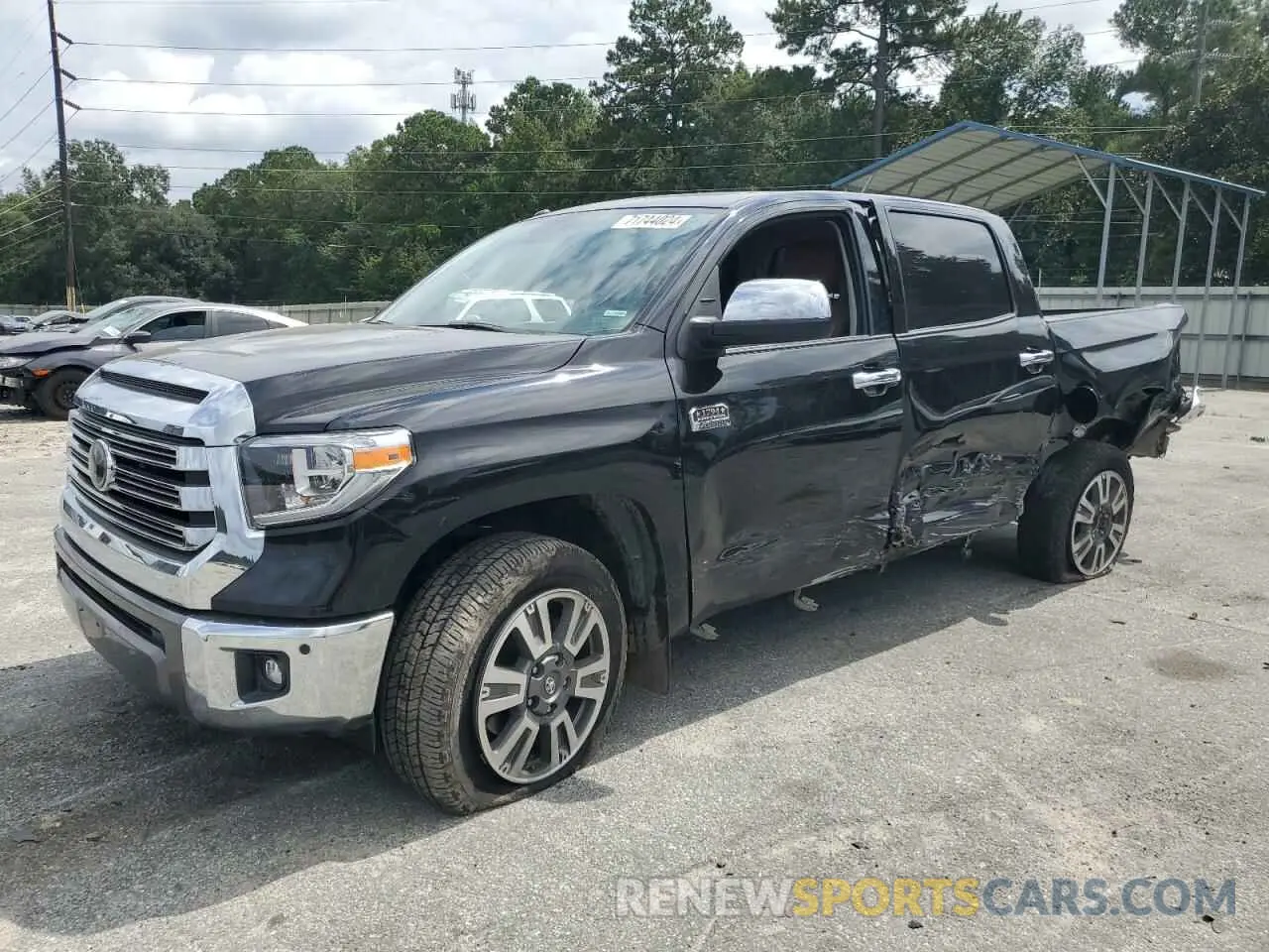 1 Фотография поврежденного автомобиля 5TFGY5F15KX245035 TOYOTA TUNDRA 2019