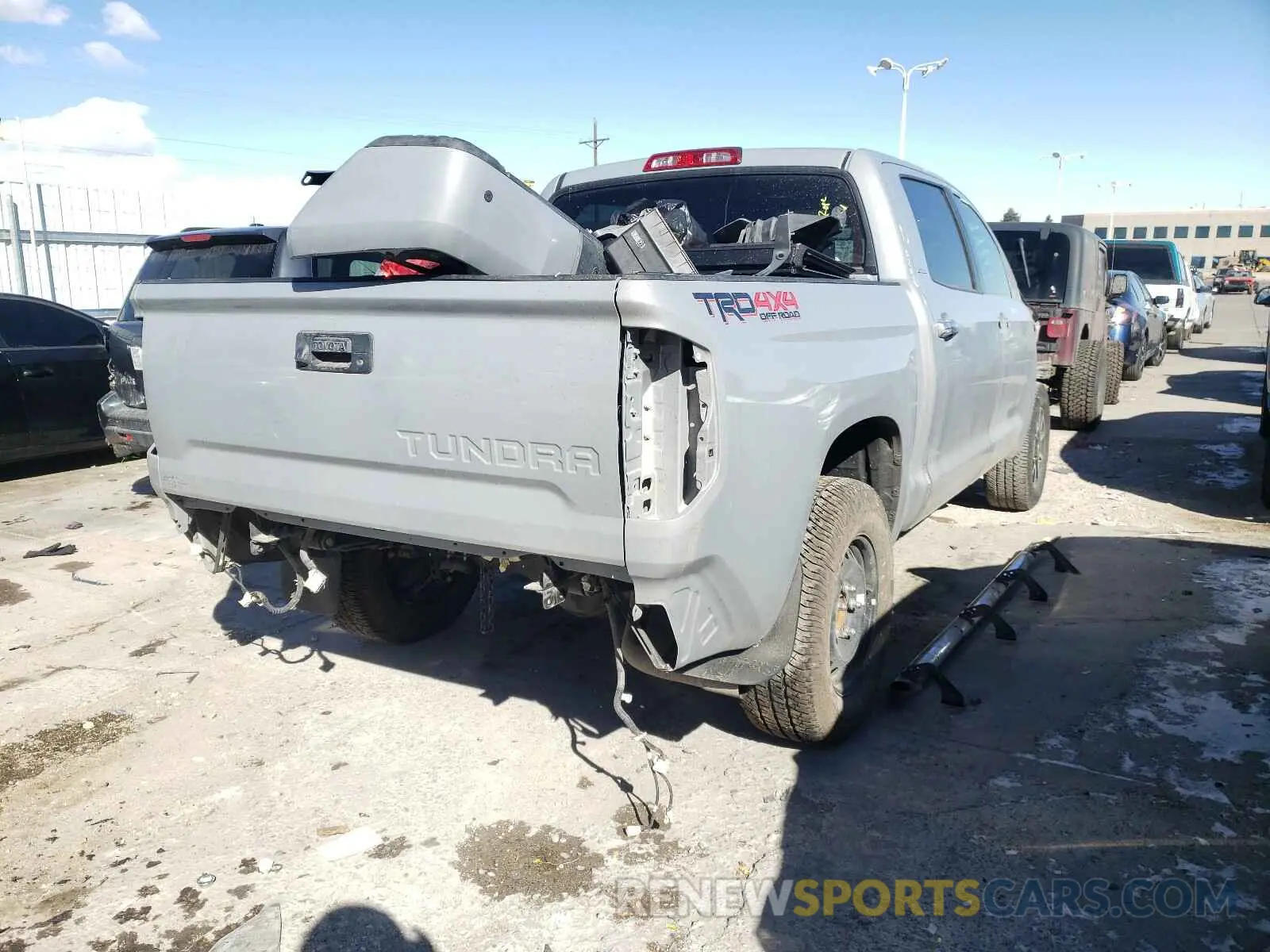 4 Photograph of a damaged car 5TFHY5F13KX844195 TOYOTA TUNDRA 2019