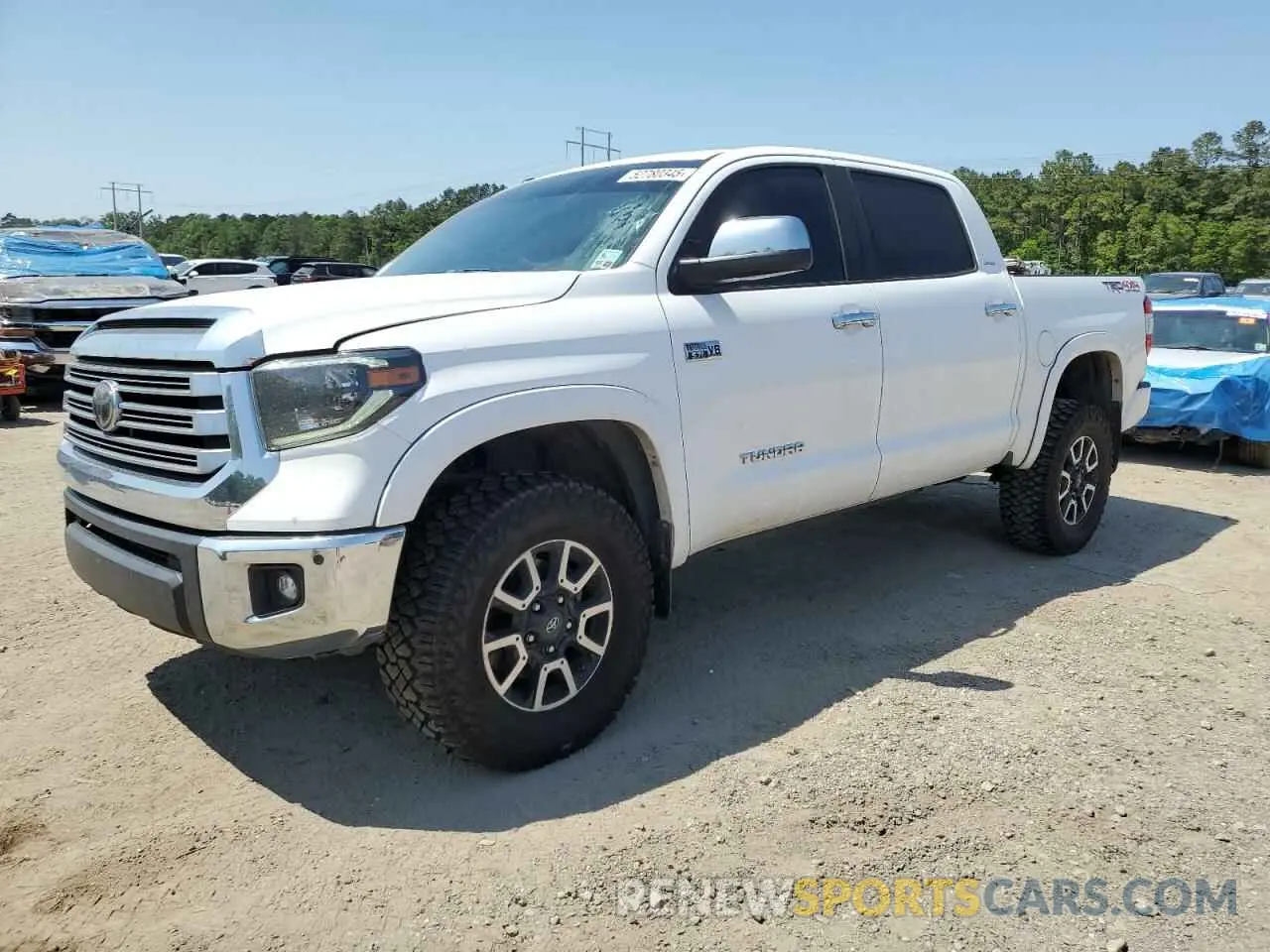 1 Photograph of a damaged car 5TFHY5F17KX858925 TOYOTA TUNDRA 2019