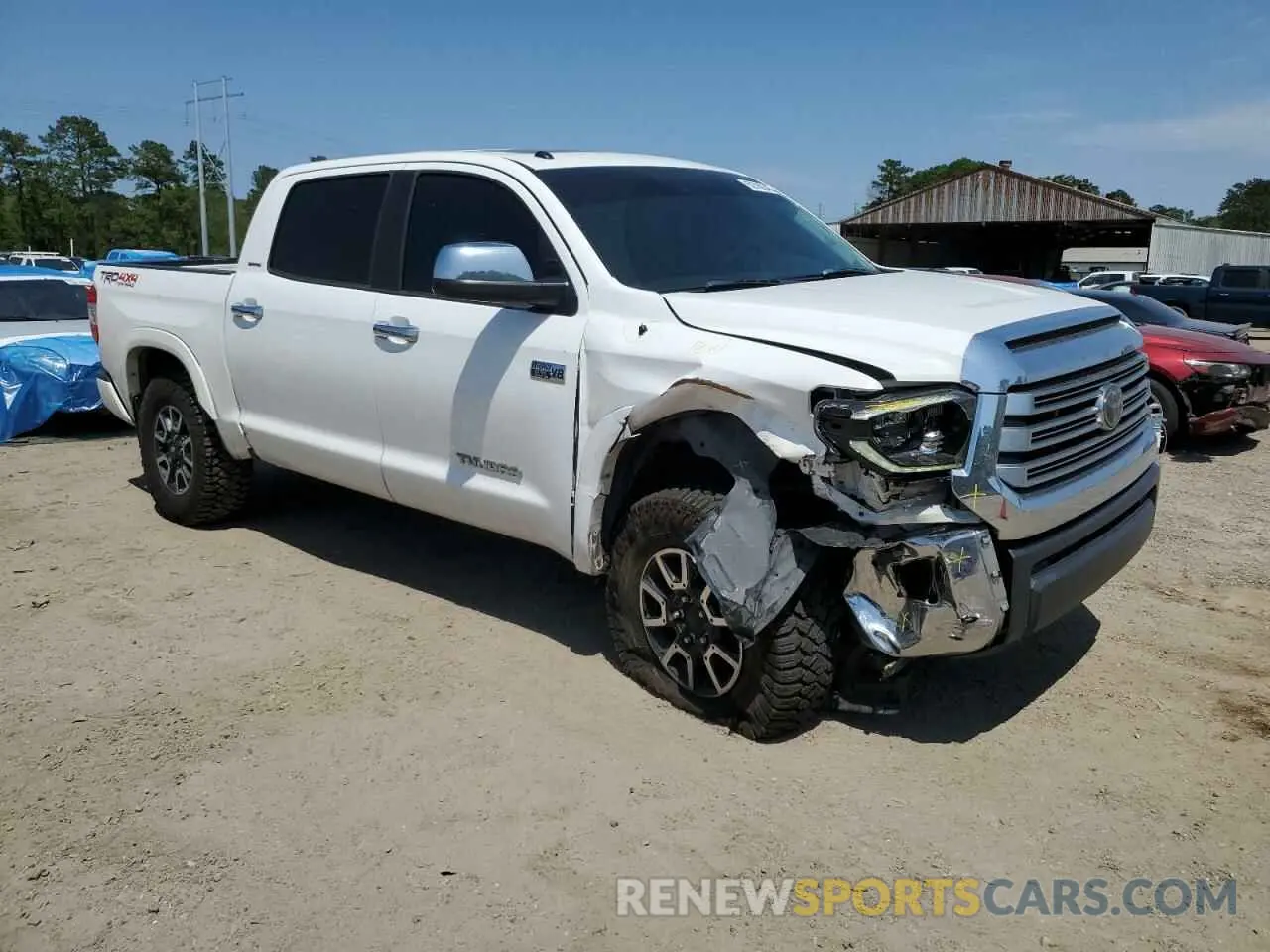 4 Photograph of a damaged car 5TFHY5F17KX858925 TOYOTA TUNDRA 2019