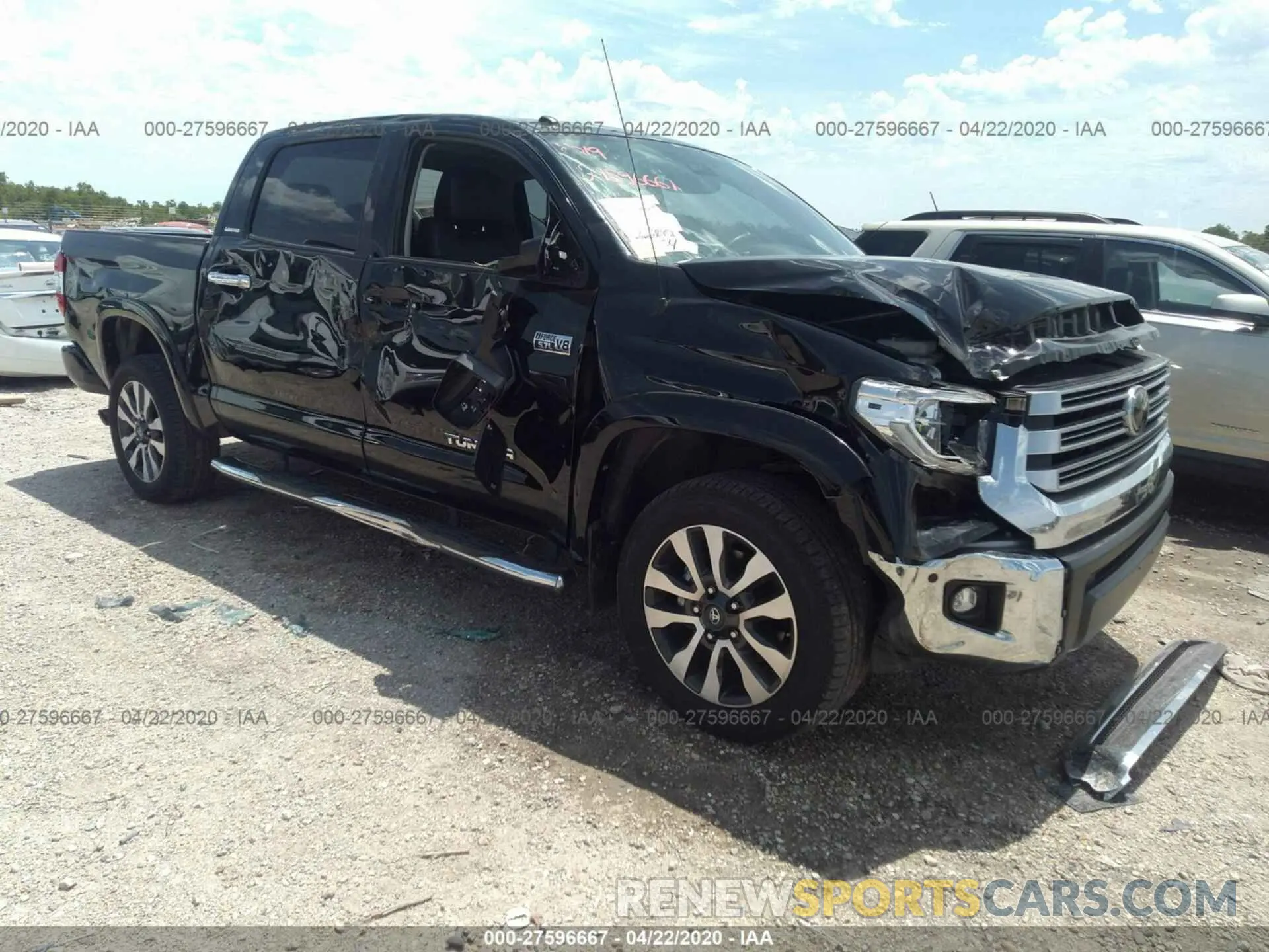 1 Photograph of a damaged car 5TFHY5F19KX784892 TOYOTA TUNDRA 2019