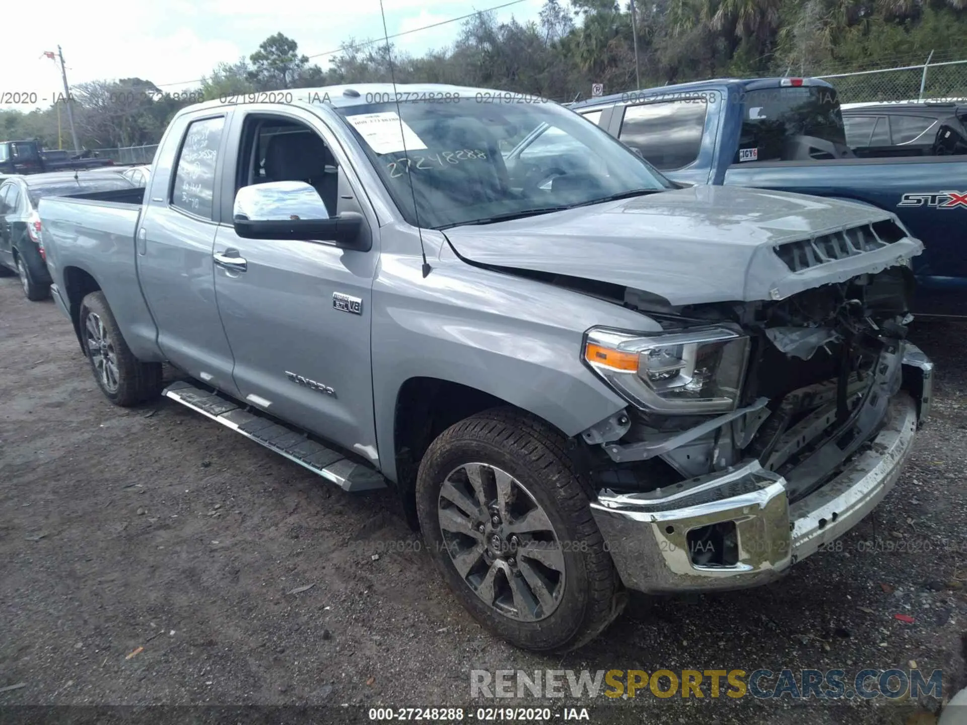 1 Photograph of a damaged car 5TFSY5F10KX247818 TOYOTA TUNDRA 2019